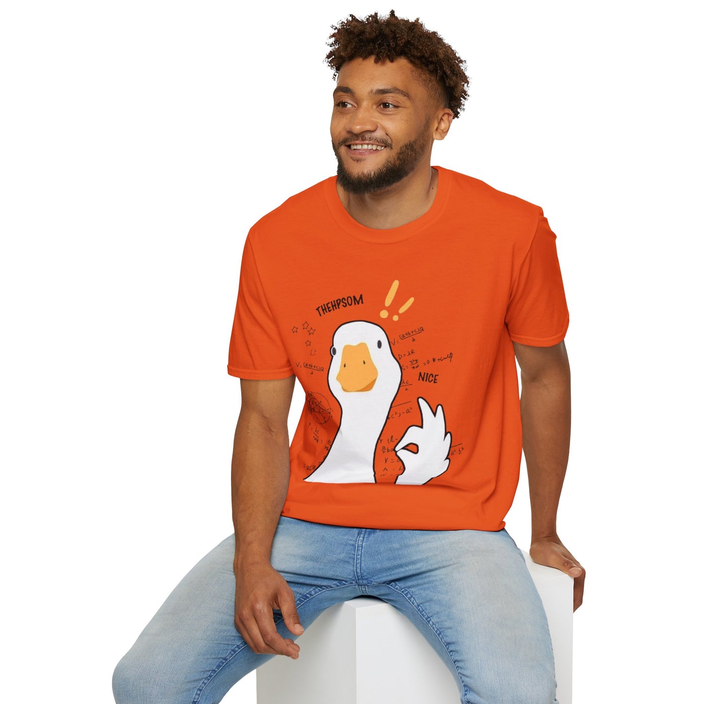 Cartoon Quirky Goose Unisex T-Shirt