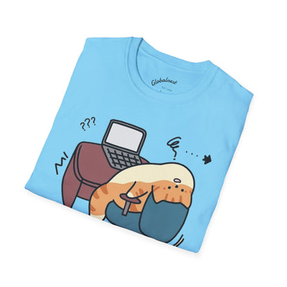 Cartoon Cozy Cat Unisex T-Shirt