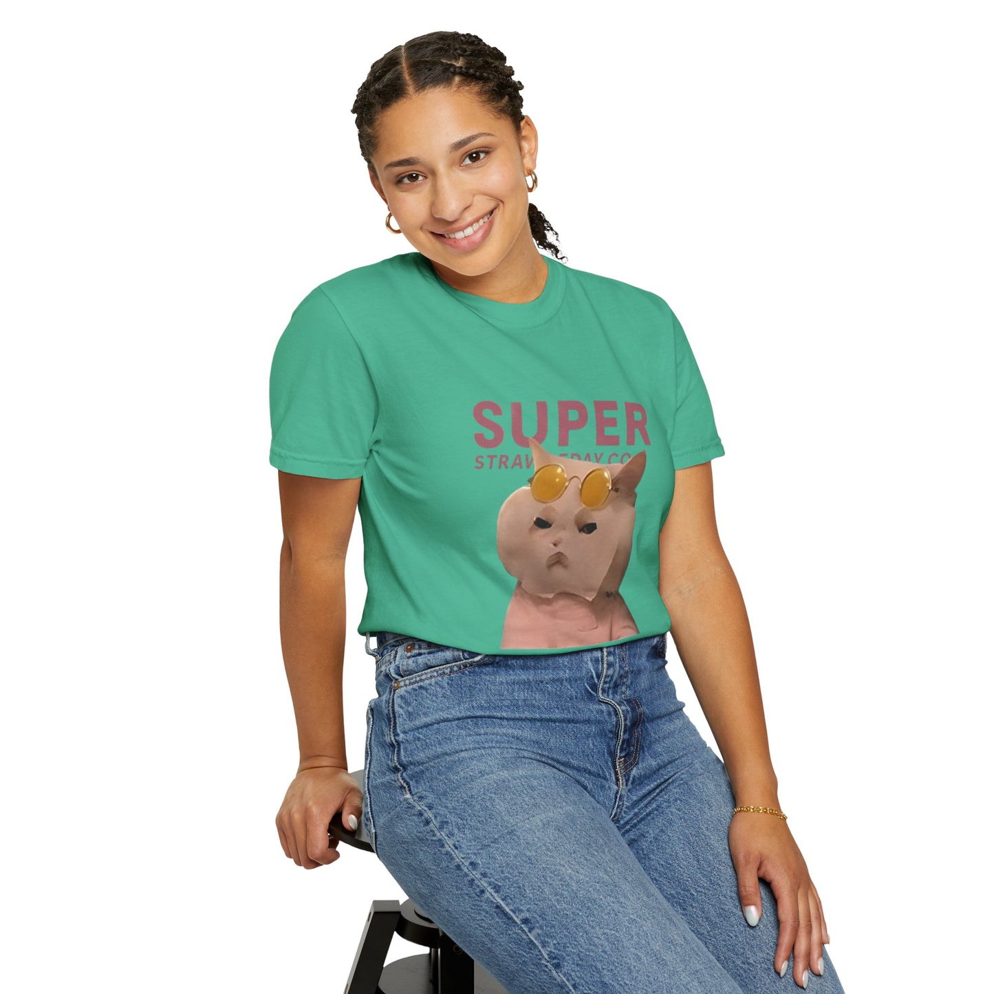 Cartoon Funny Meow Unisex T-Shirt