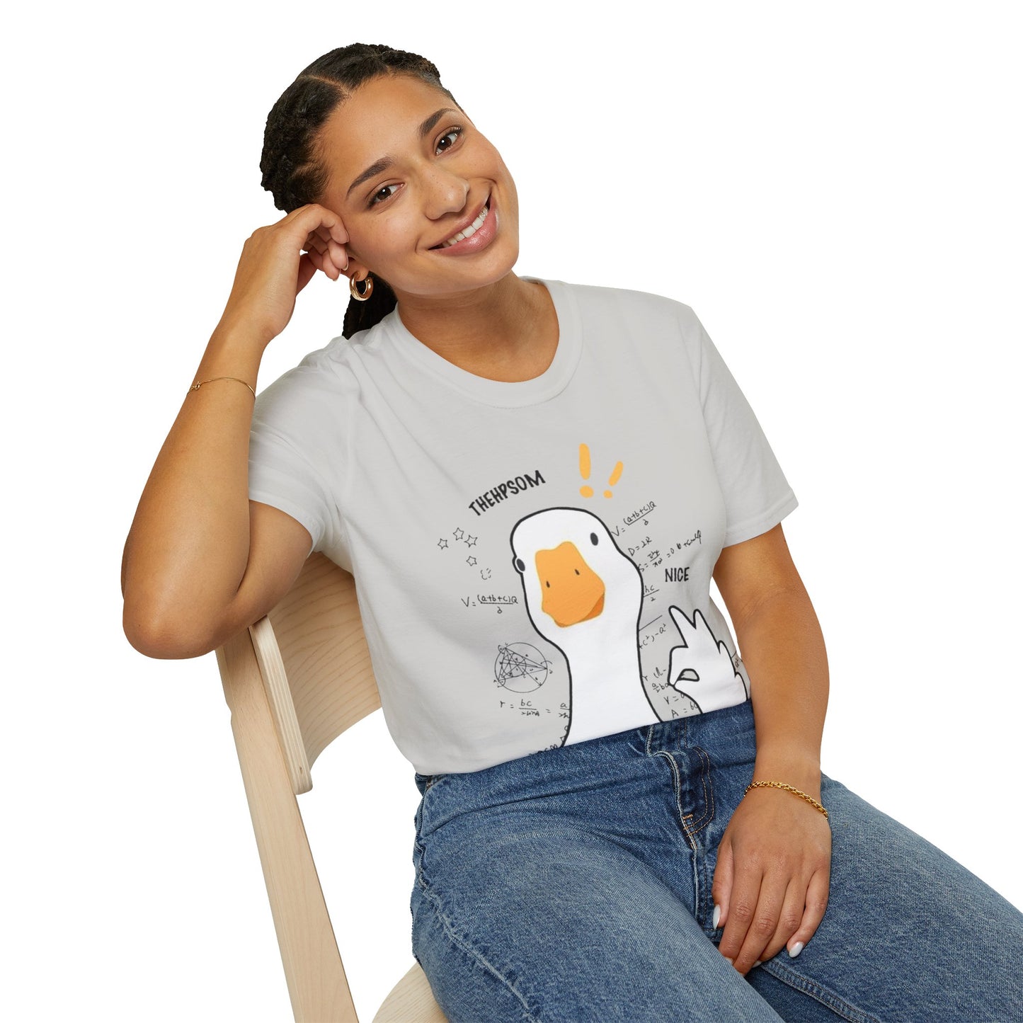 Cartoon Quirky Goose Unisex T-Shirt