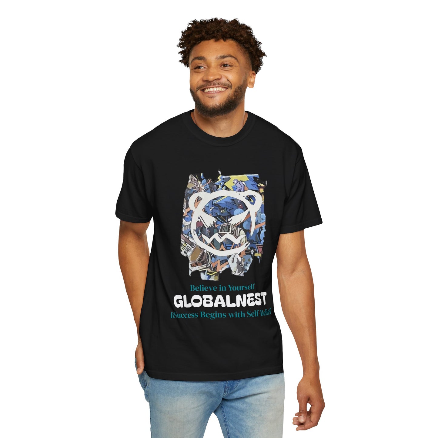 Cartoon Motivational Graphic T-shirt