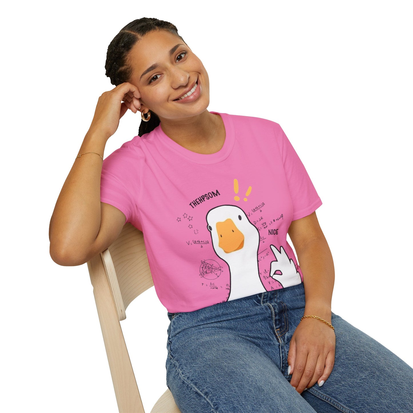 Cartoon Quirky Goose Unisex T-Shirt