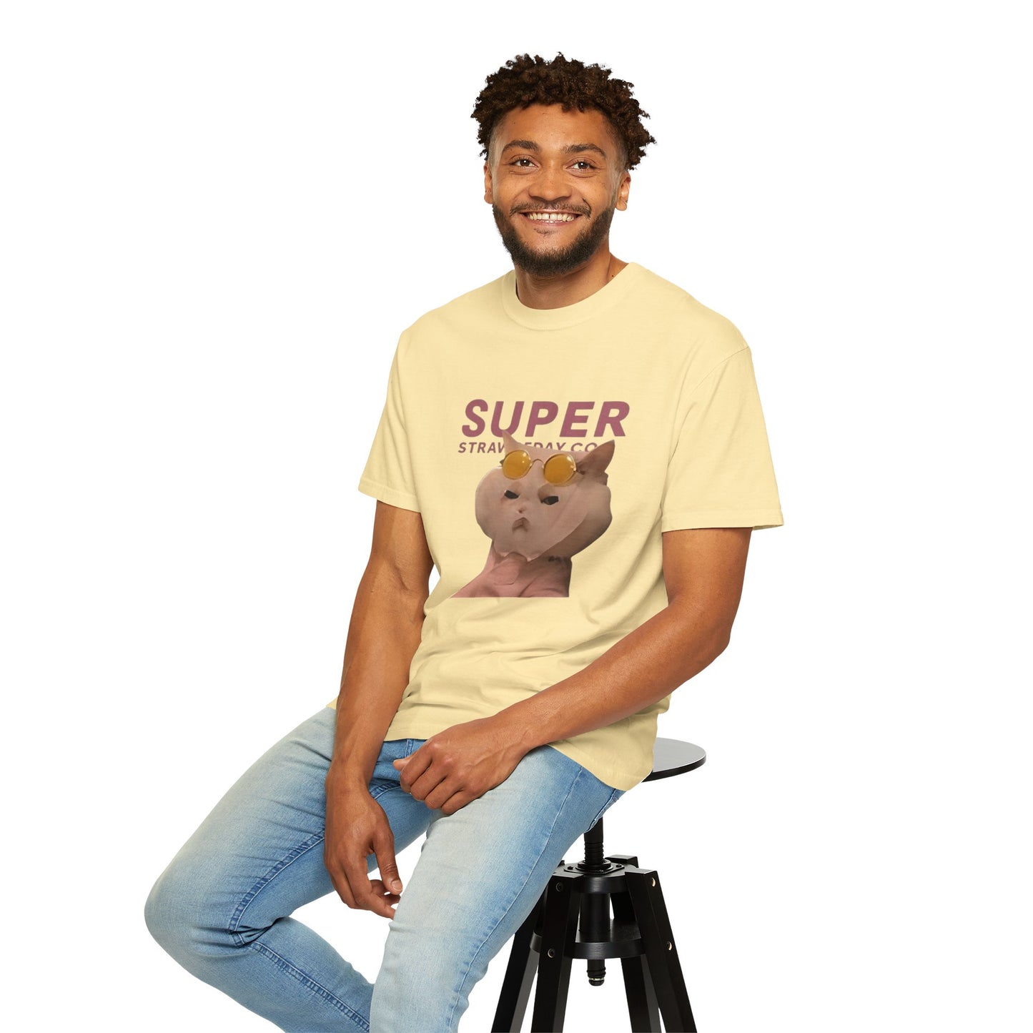Cartoon Funny Meow Unisex T-Shirt