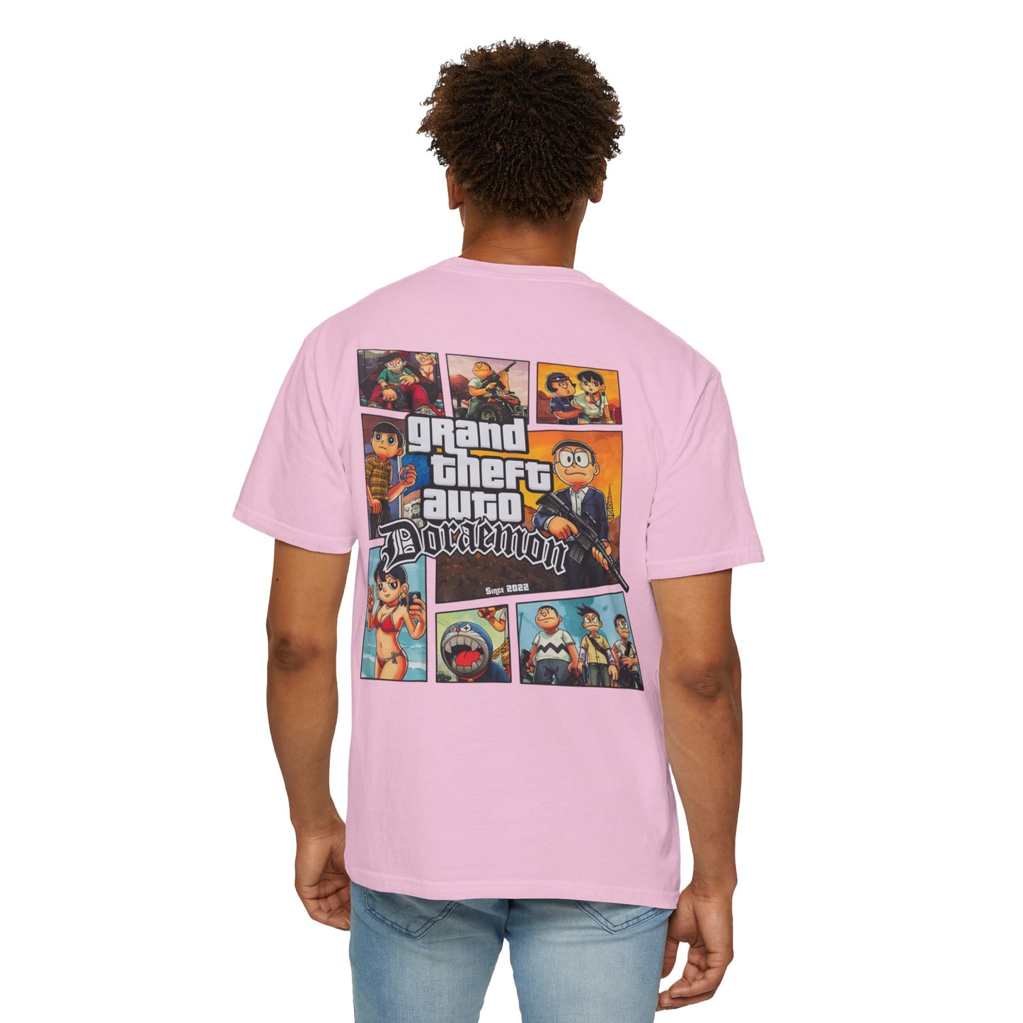 Cartoon GTA & Doraemon Unisex T-Shirt