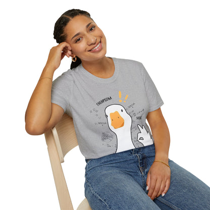 Cartoon Quirky Goose Unisex T-Shirt