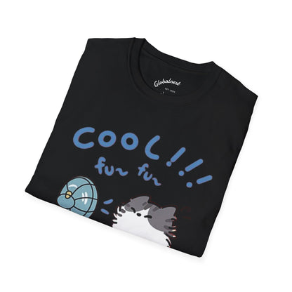Cartoon Cool Cat Unisex T-Shirt
