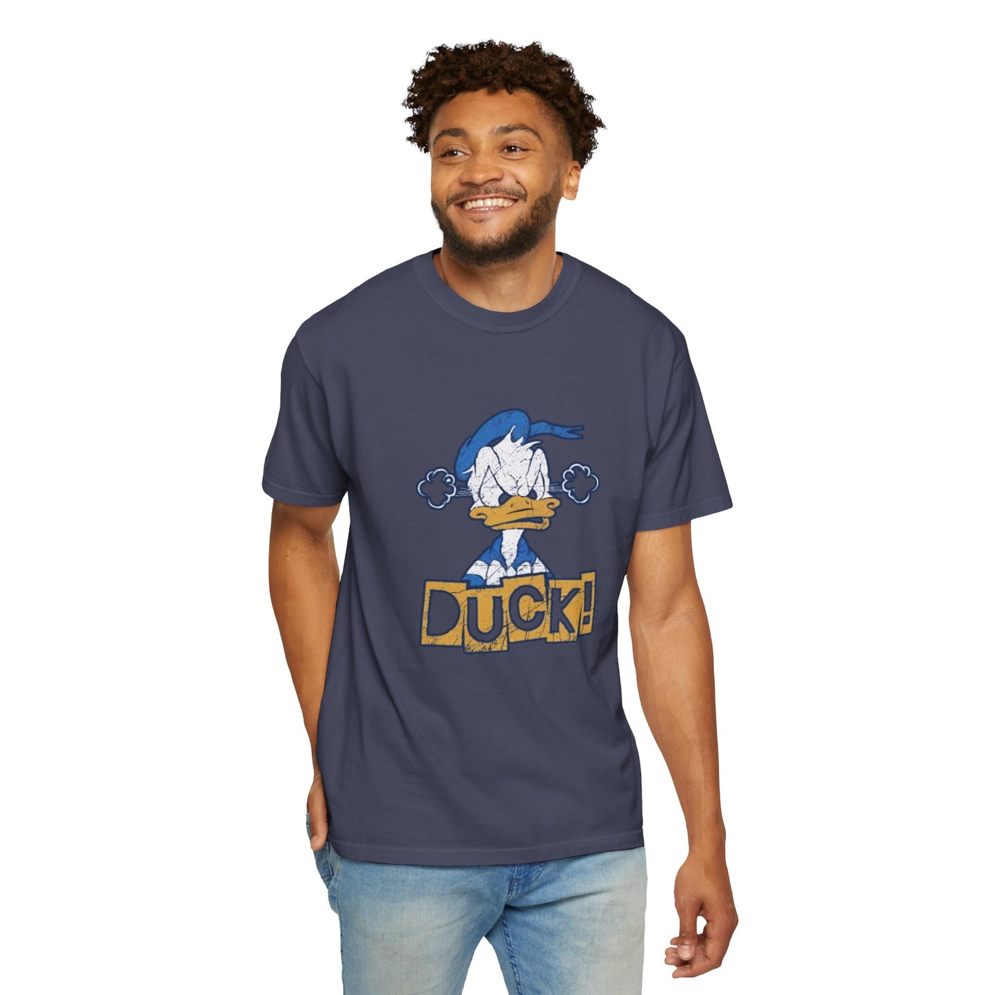 Cartoon Funny Duck Graphic T-Shirt