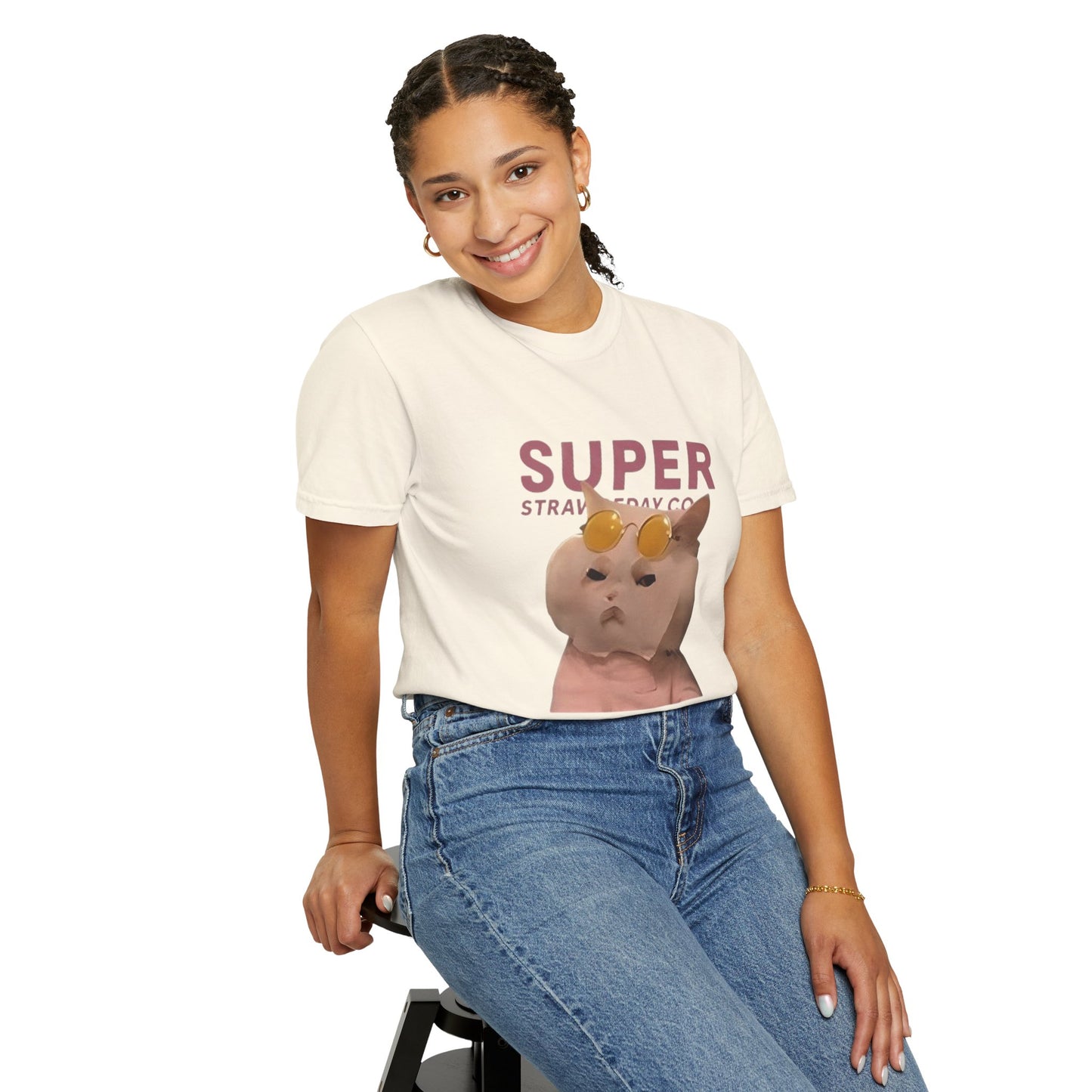 Cartoon Funny Meow Unisex T-Shirt