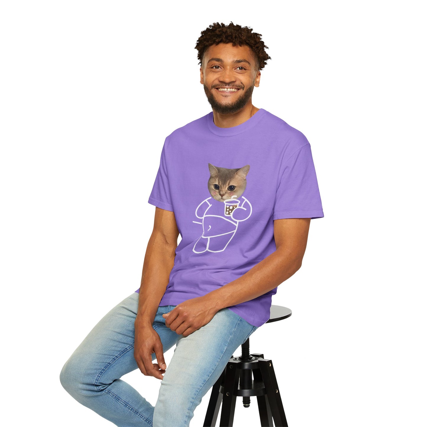 Cartoon Cute Cat Unisex T-Shirt