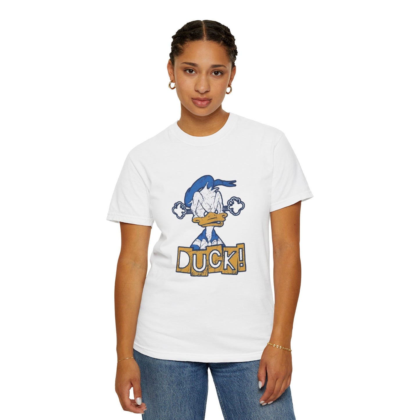 Cartoon Funny Duck Graphic T-Shirt