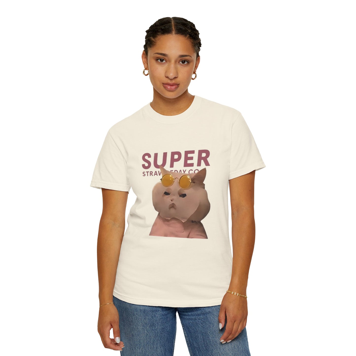 Cartoon Funny Meow Unisex T-Shirt