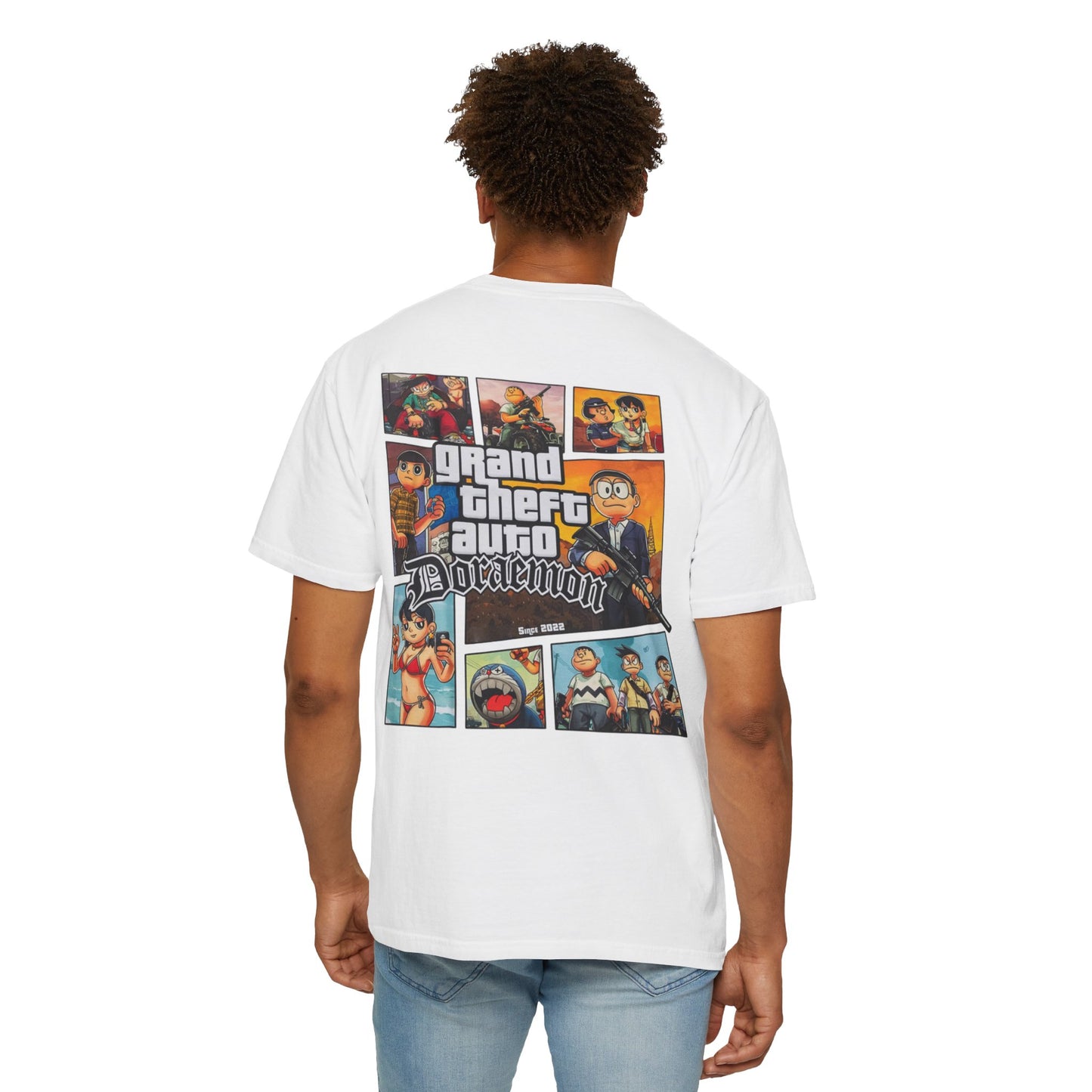 Cartoon GTA & Doraemon Unisex T-Shirt