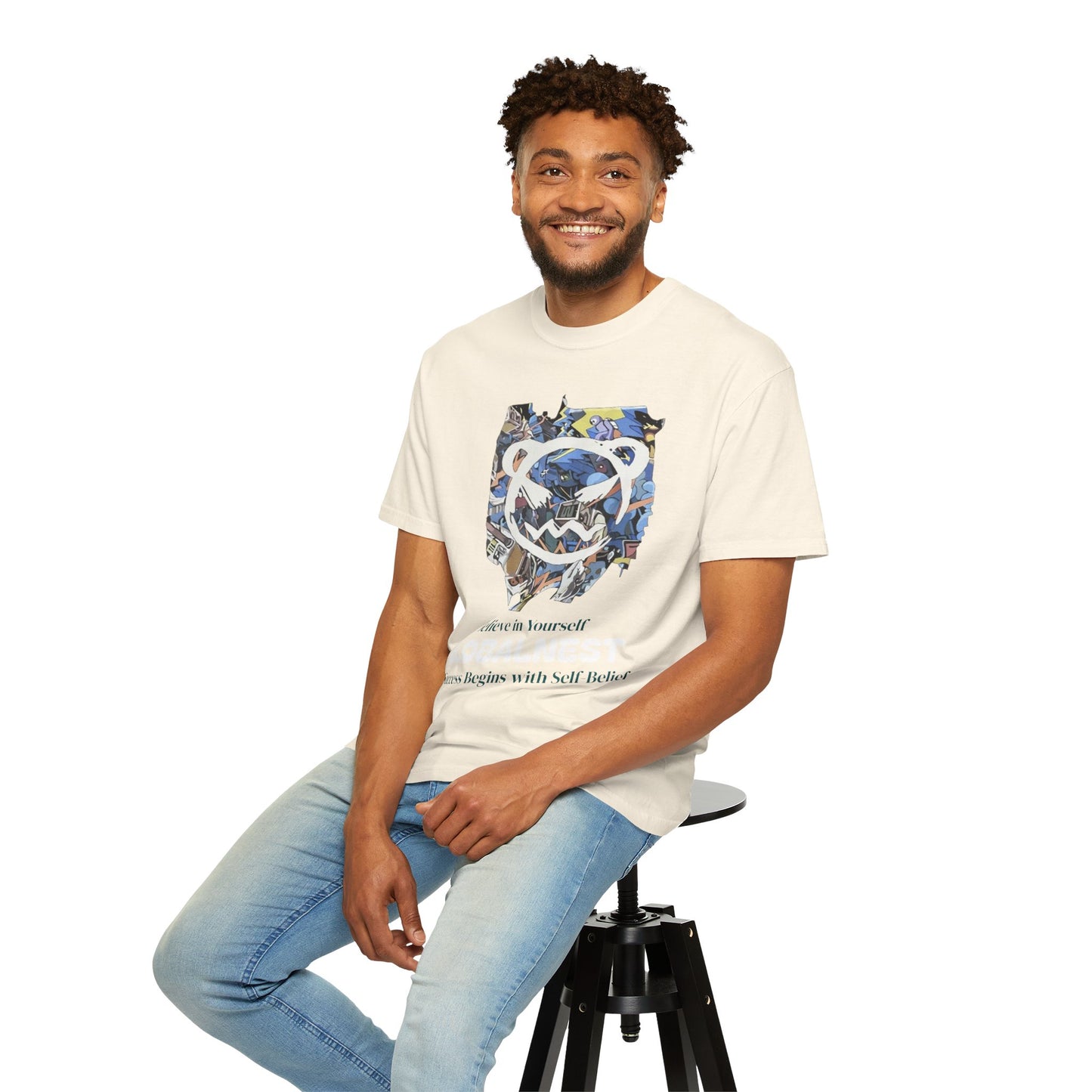 Cartoon Motivational Graphic T-shirt