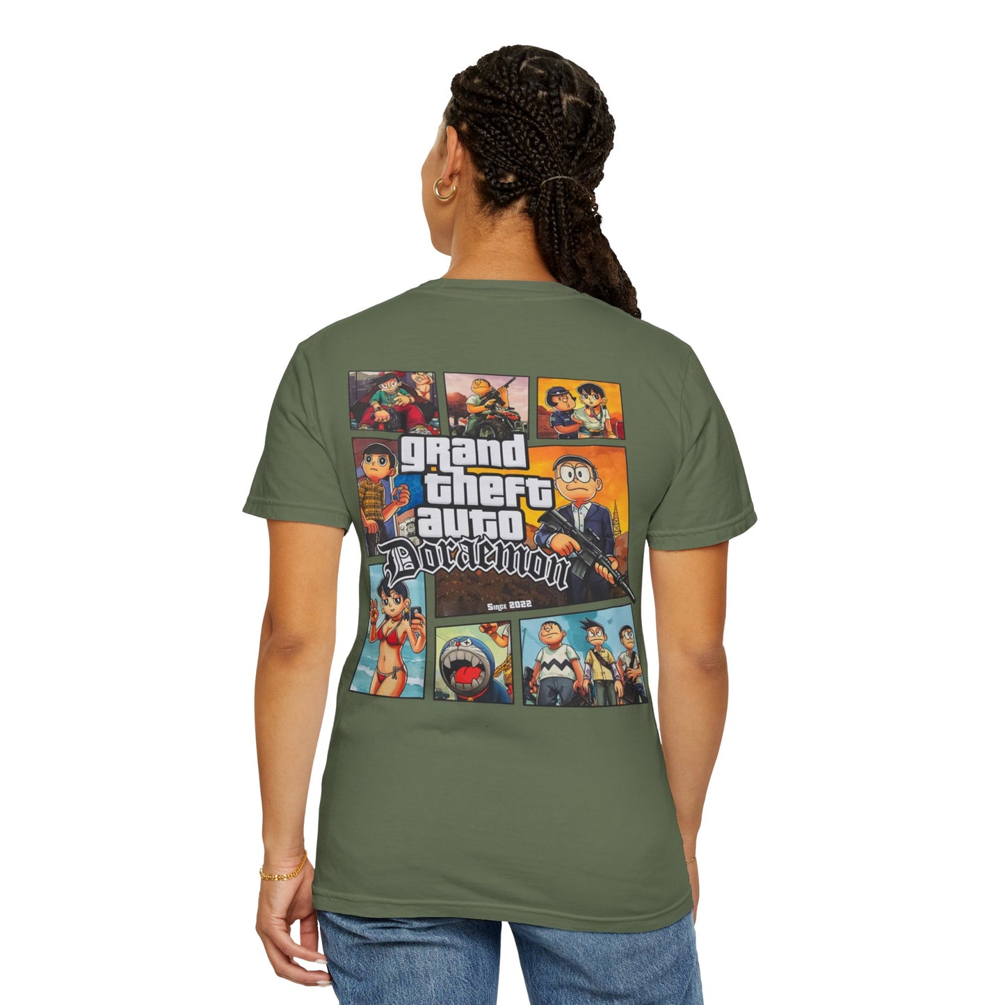 Cartoon GTA & Doraemon Unisex T-Shirt