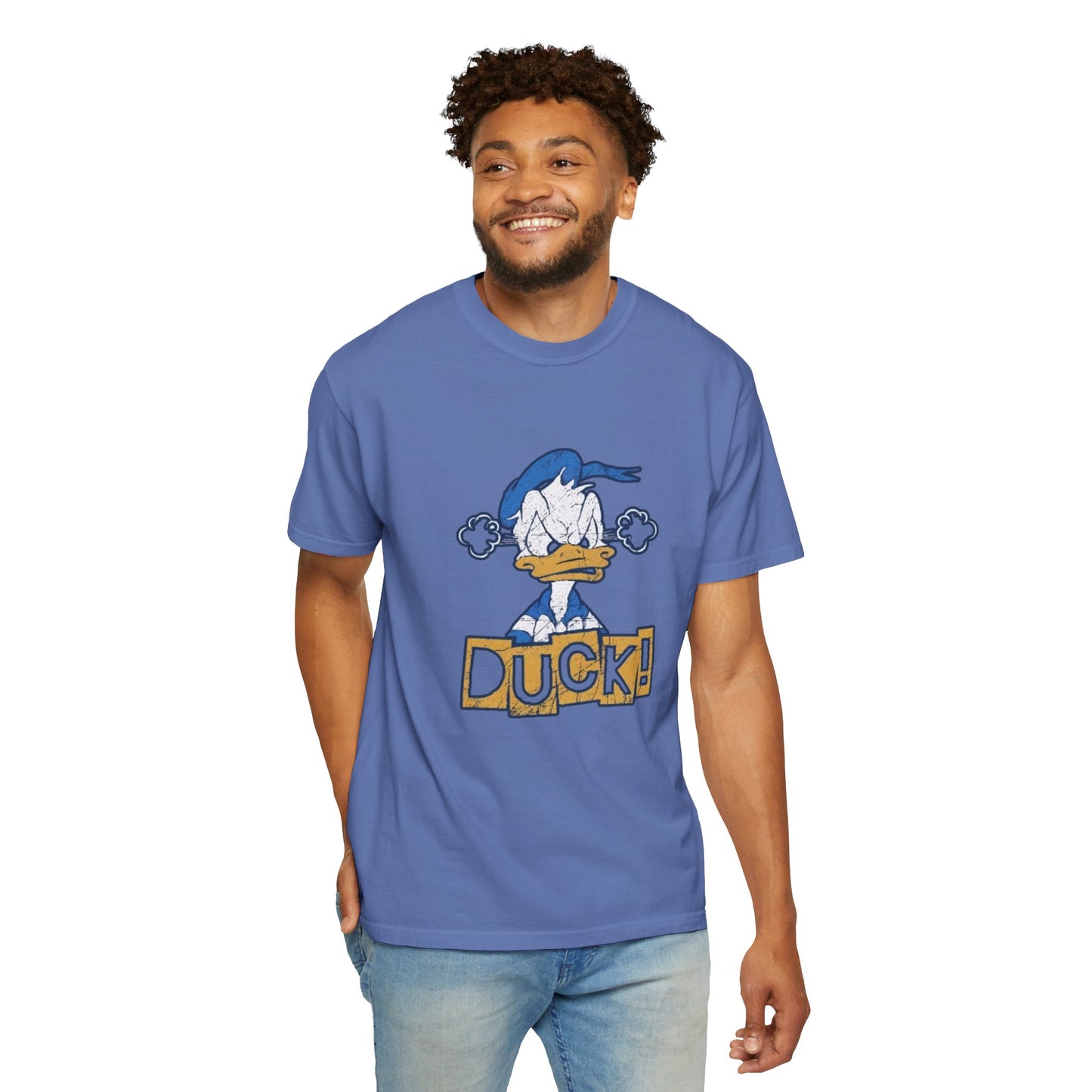 Cartoon Funny Duck Graphic T-Shirt