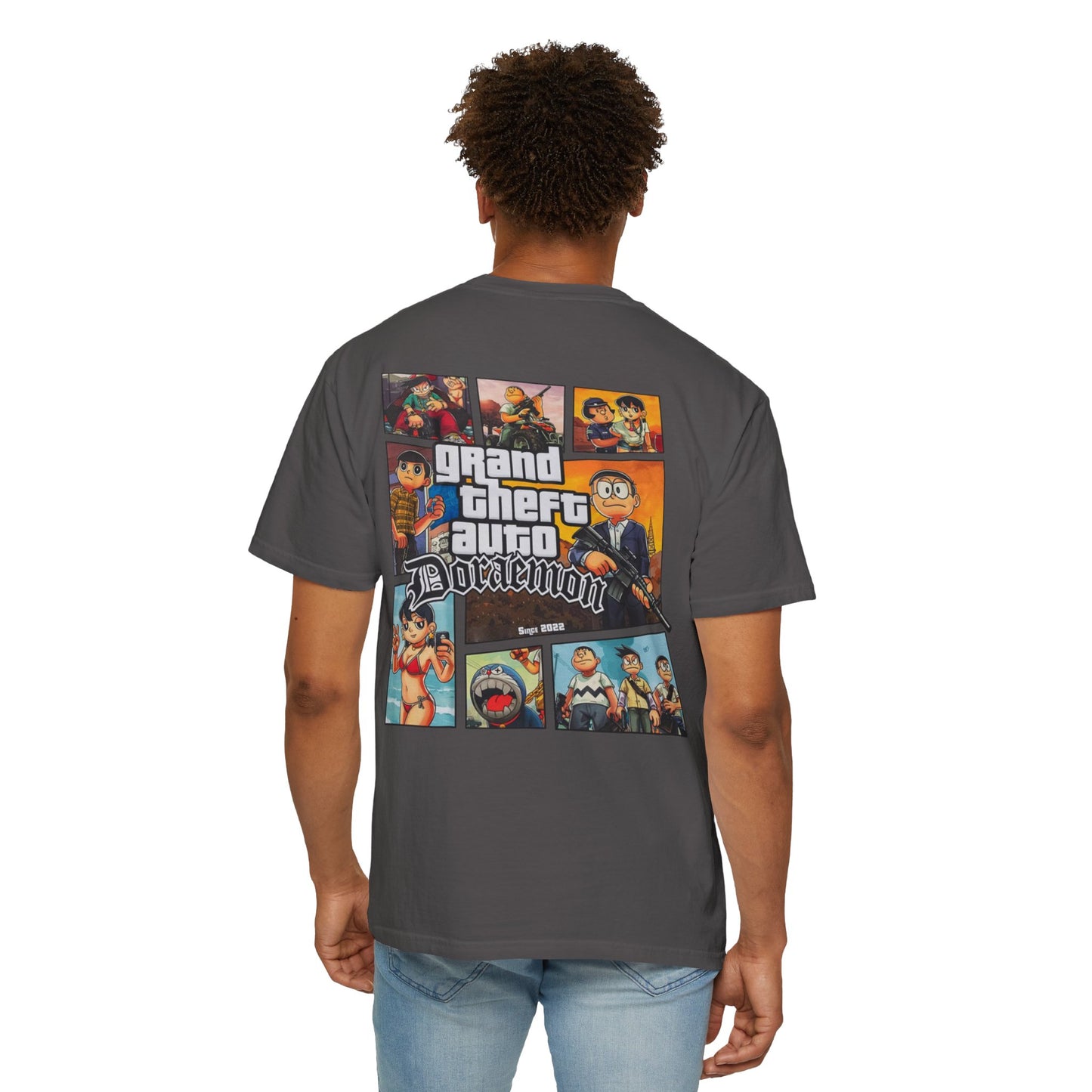 Cartoon GTA & Doraemon Unisex T-Shirt