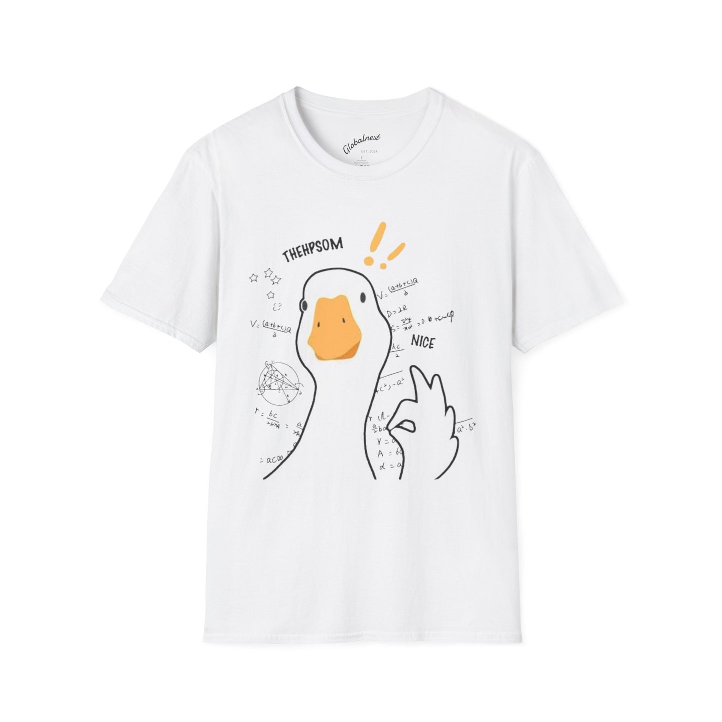 Cartoon Quirky Goose Unisex T-Shirt