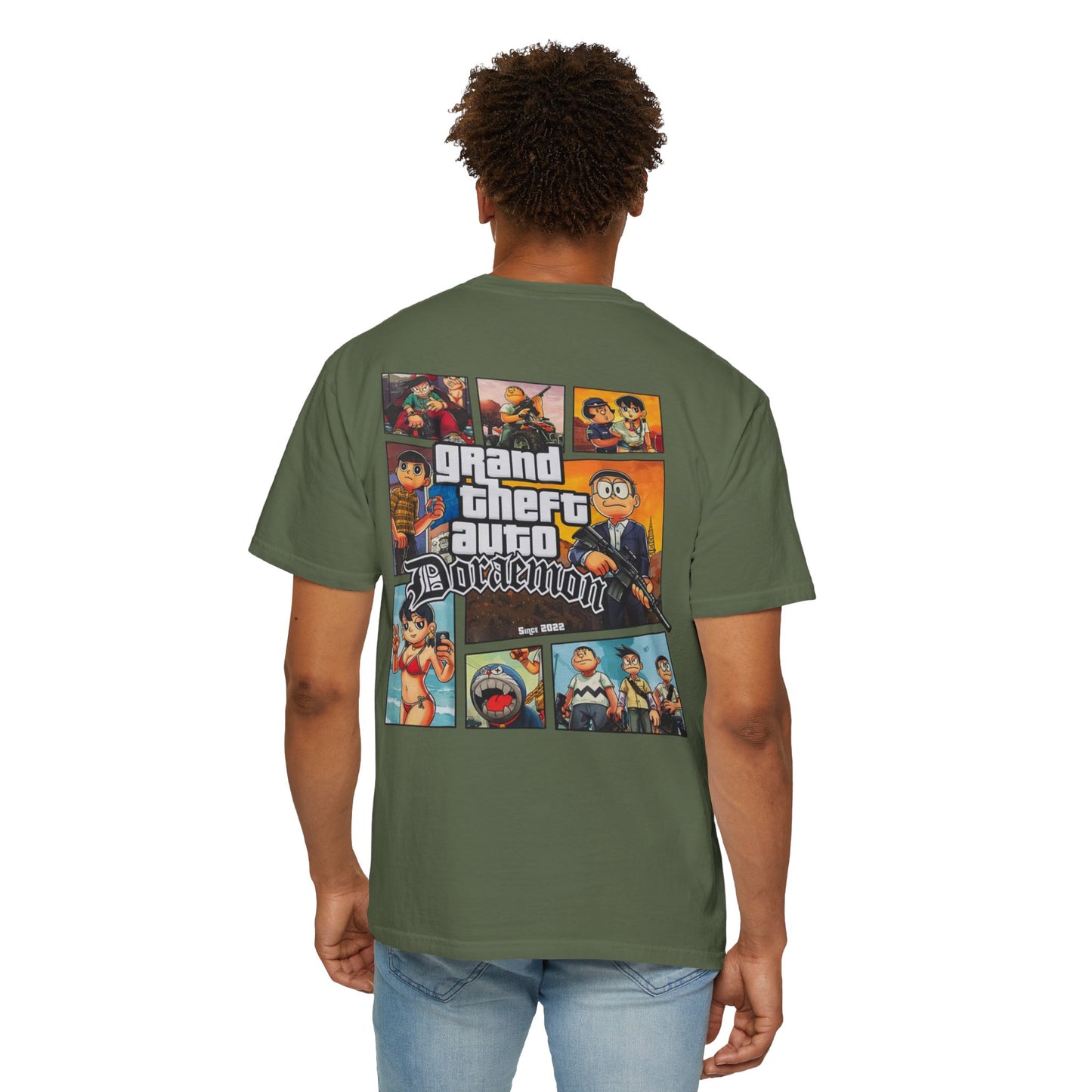 Cartoon GTA & Doraemon Unisex T-Shirt