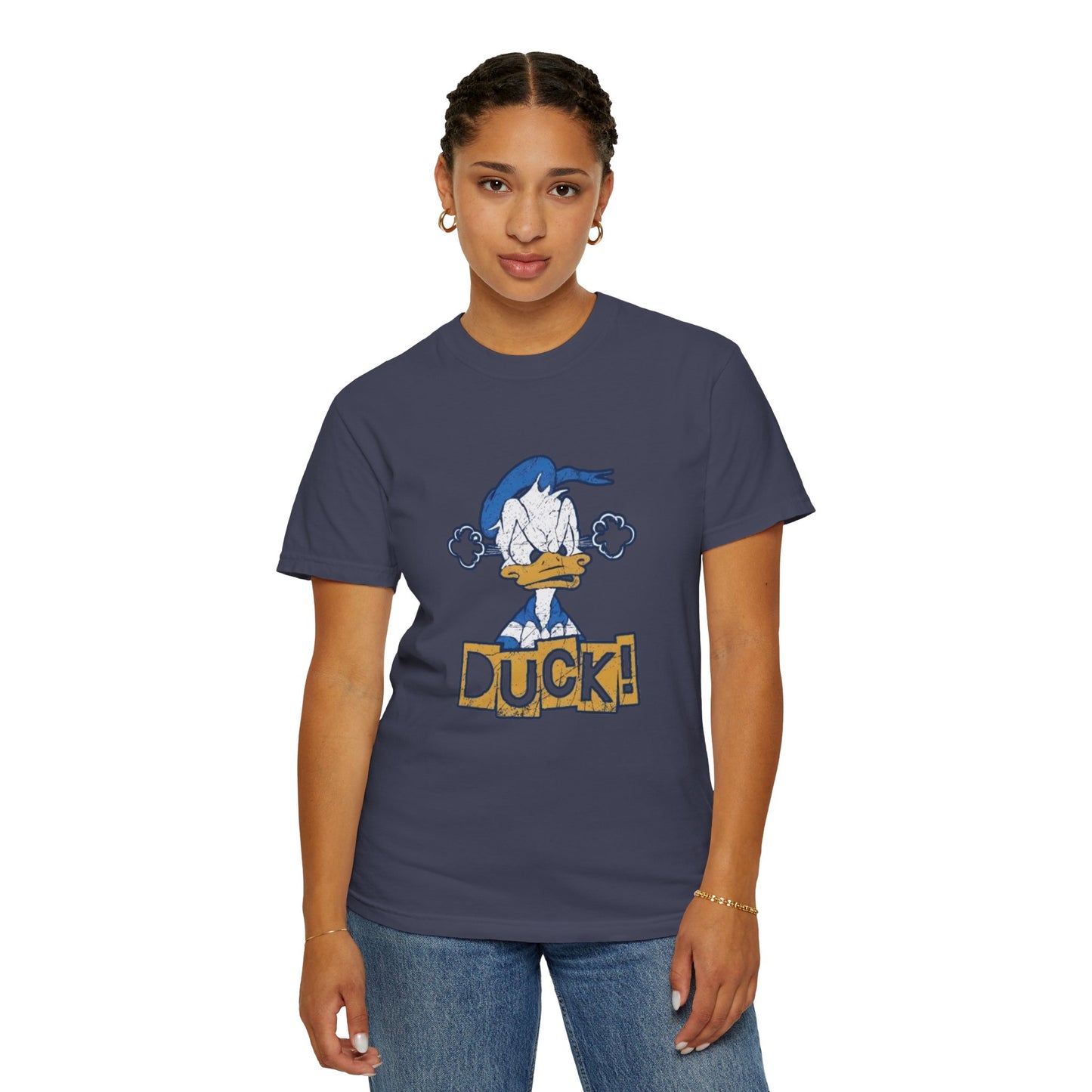 Cartoon Funny Duck Graphic T-Shirt