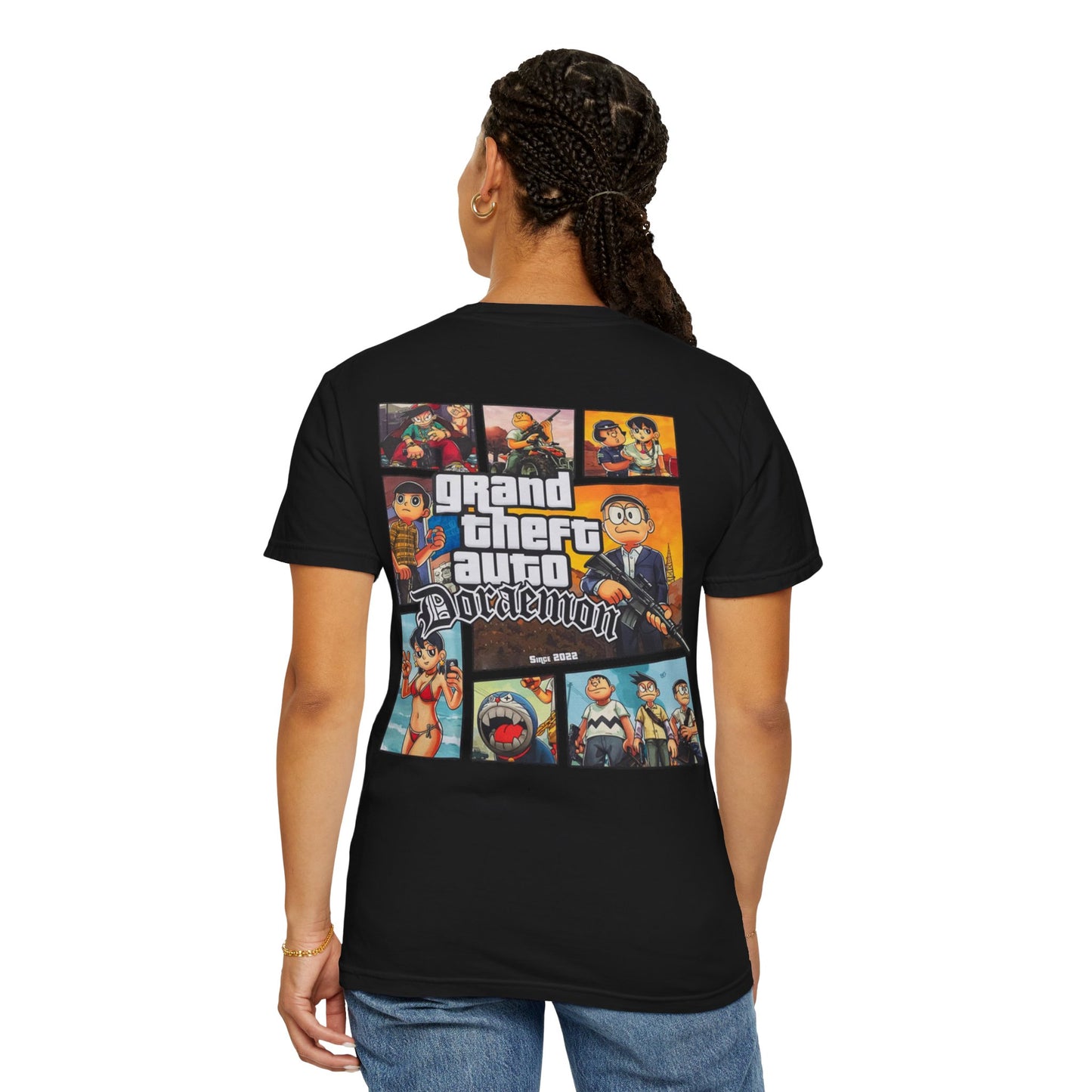 Cartoon GTA & Doraemon Unisex T-Shirt