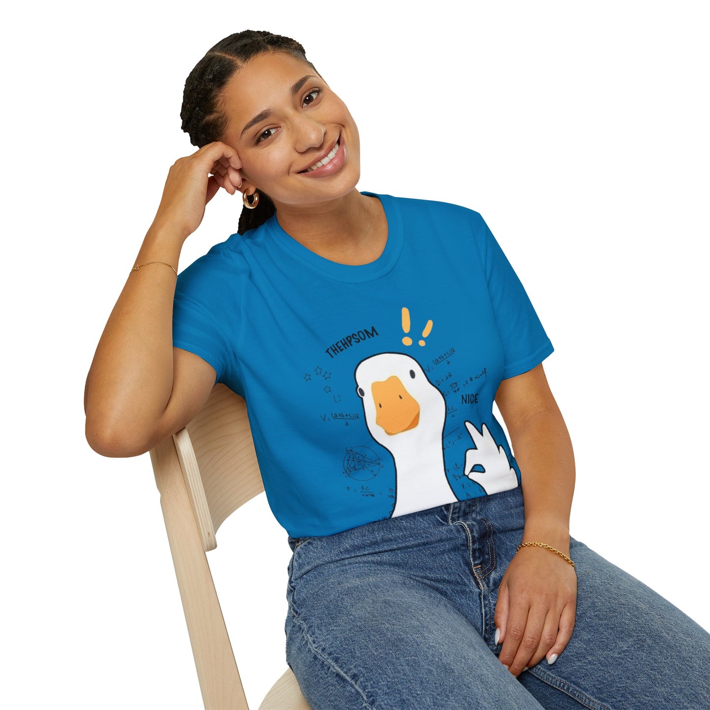 Cartoon Quirky Goose Unisex T-Shirt