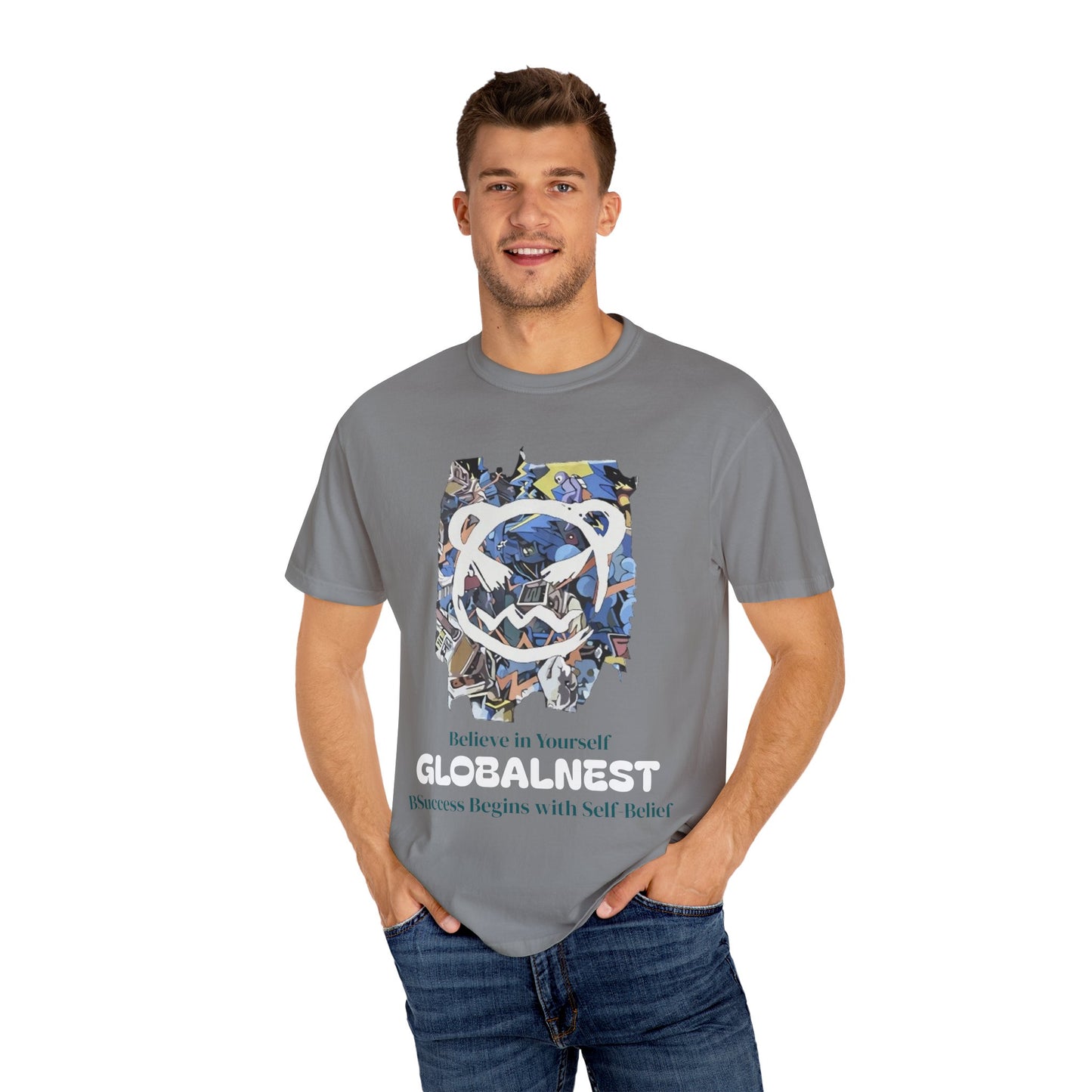 Cartoon Motivational Graphic T-shirt