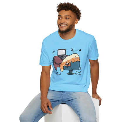Cartoon Cozy Cat Unisex T-Shirt