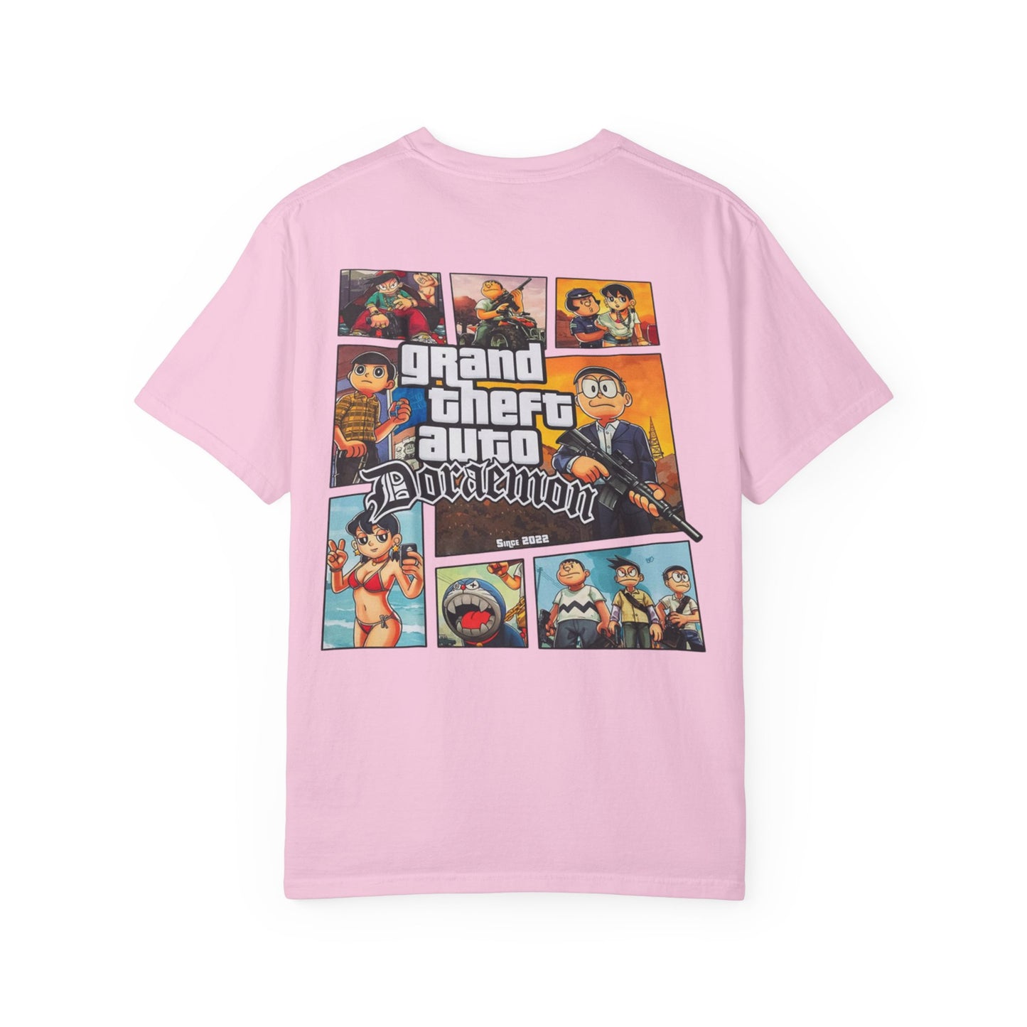 Cartoon GTA & Doraemon Unisex T-Shirt