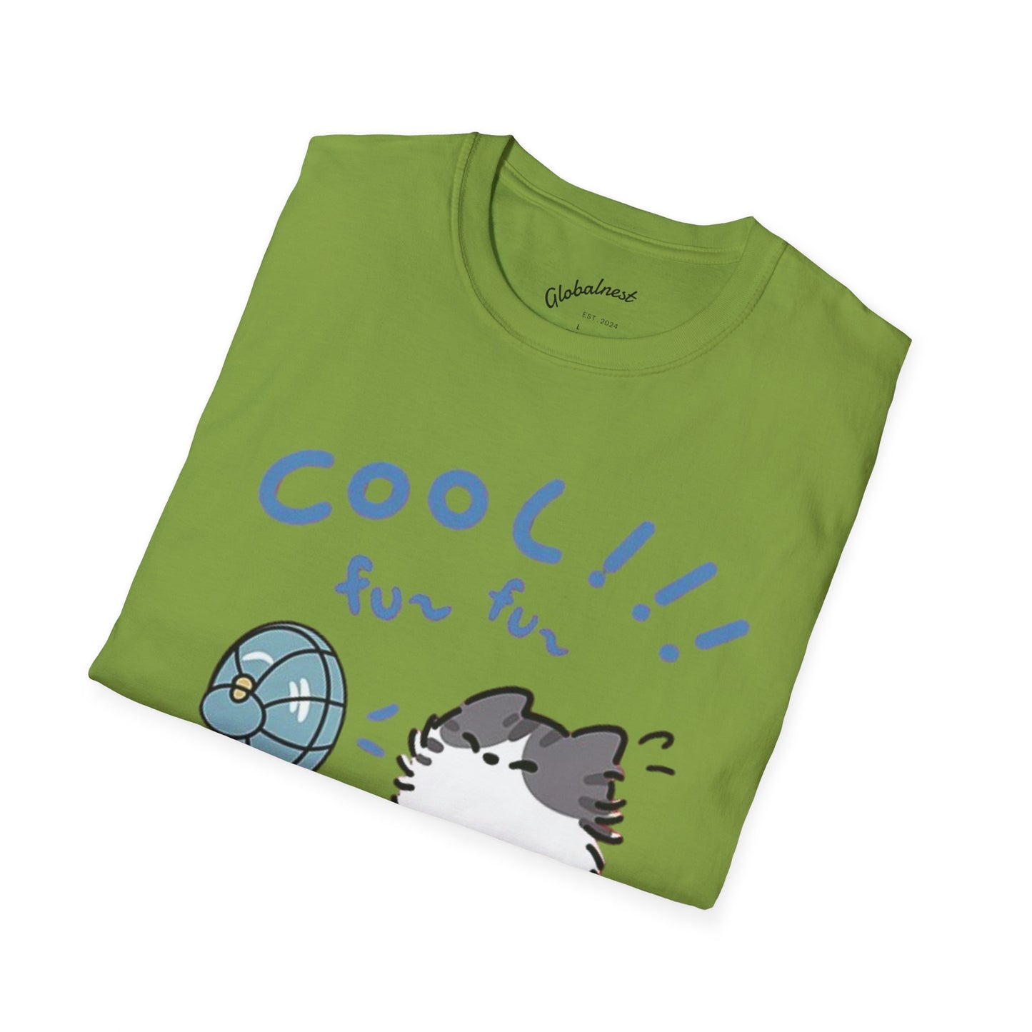 Cartoon Cool Cat Unisex T-Shirt