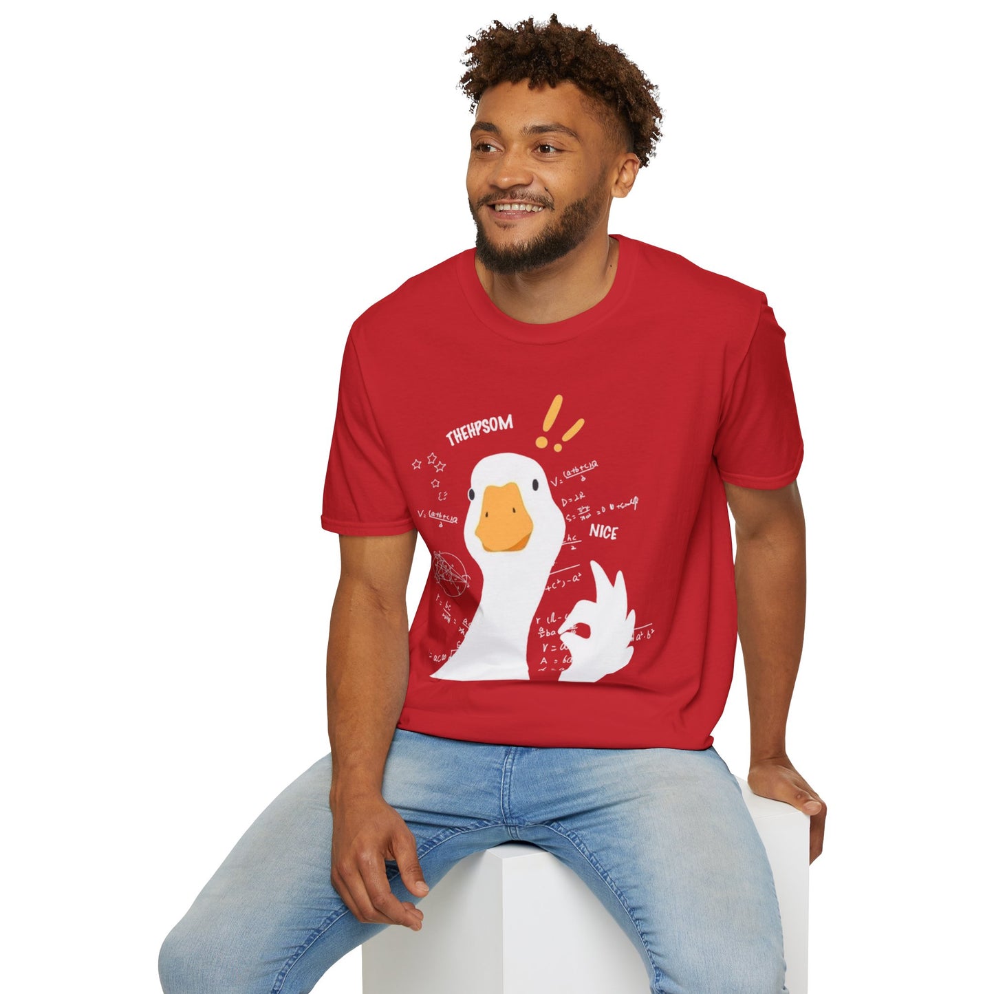 Cartoon Quirky Goose Unisex T-Shirt