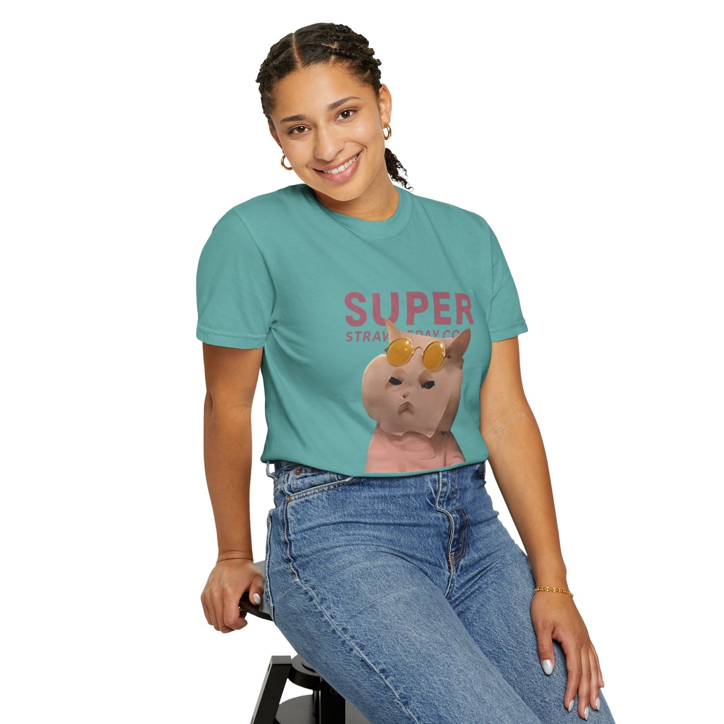 Cartoon Funny Meow Unisex T-Shirt