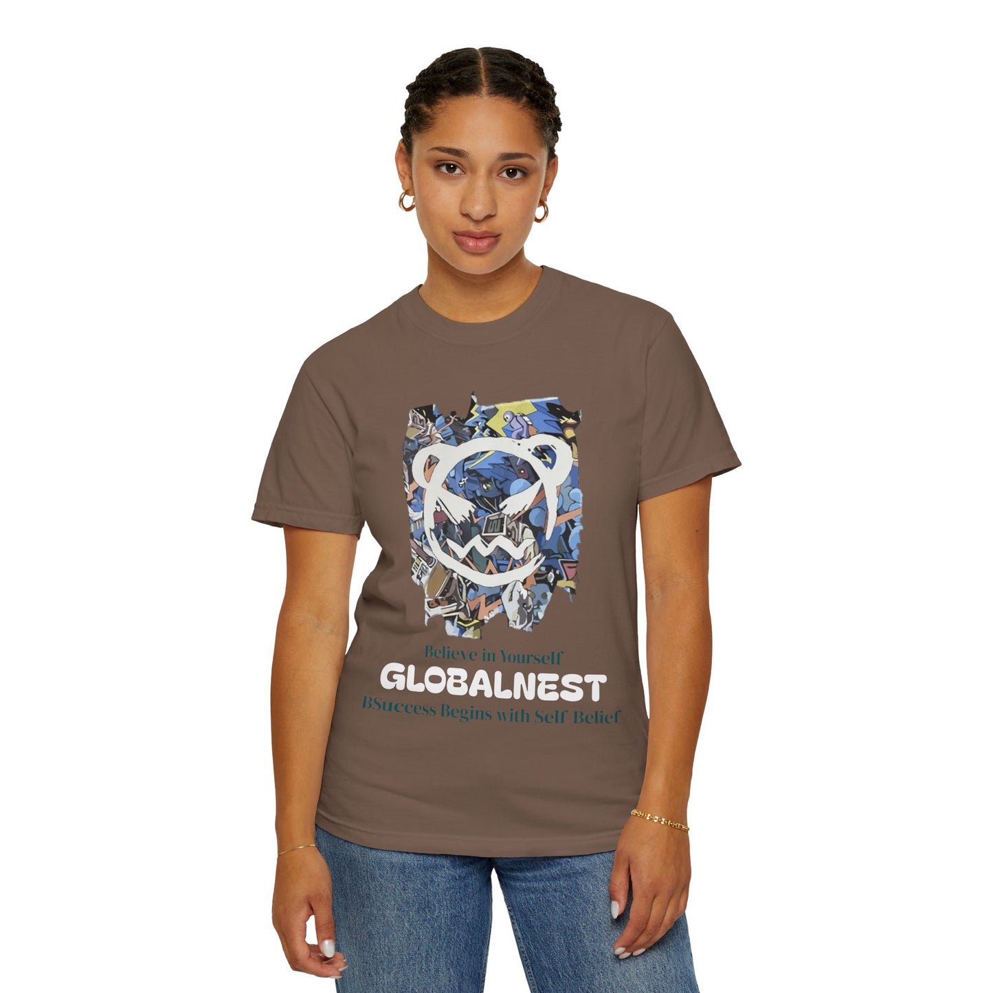 Cartoon Motivational Graphic T-shirt