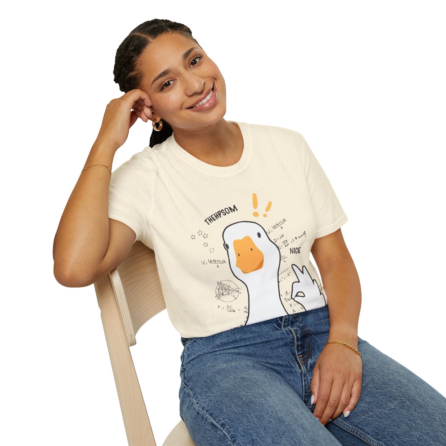 Cartoon Quirky Goose Unisex T-Shirt