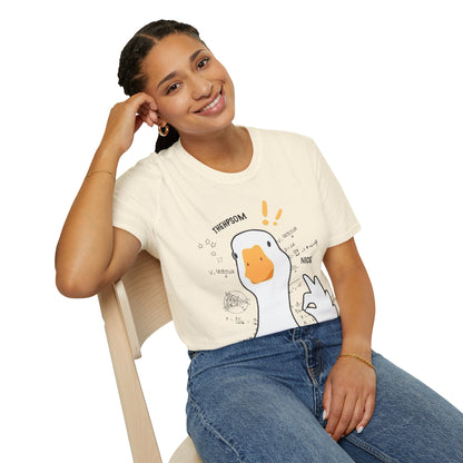 Cartoon Quirky Goose Unisex T-Shirt