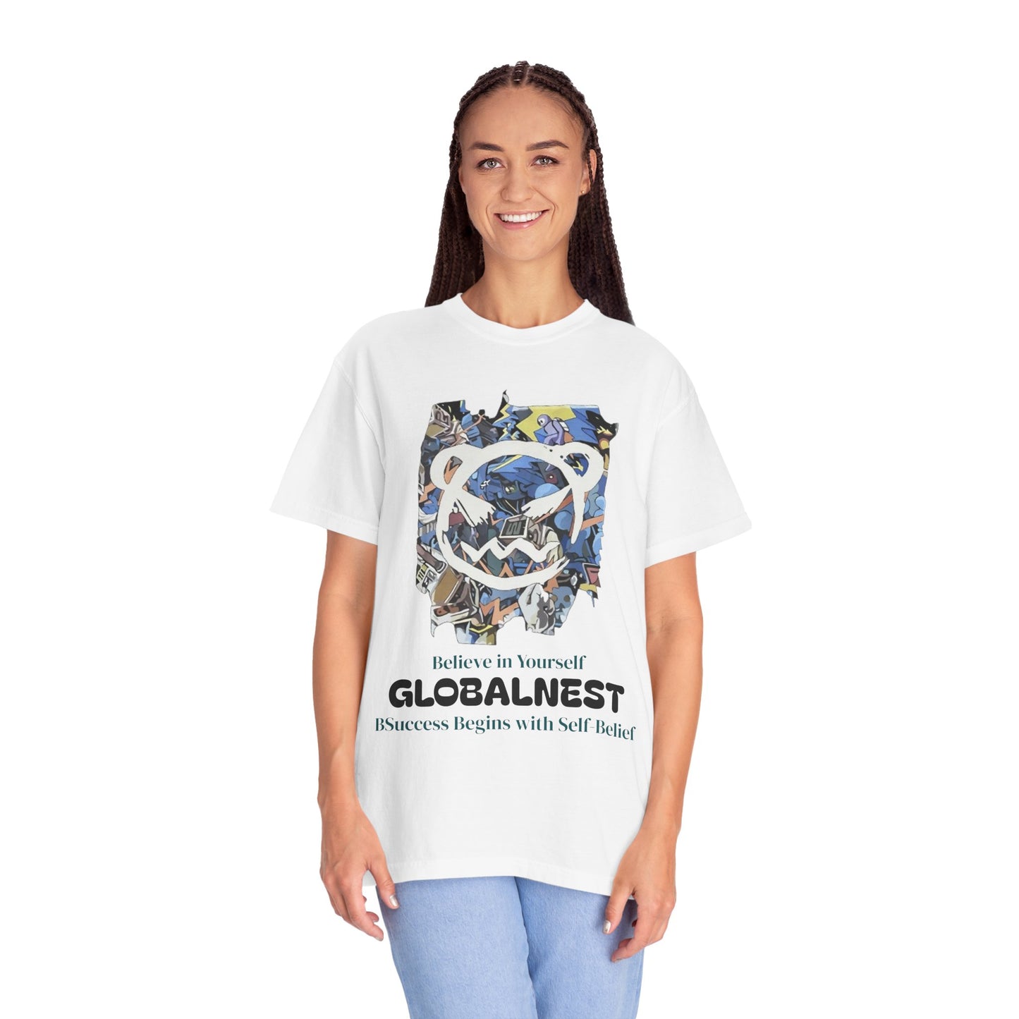 Cartoon Motivational Graphic T-shirt