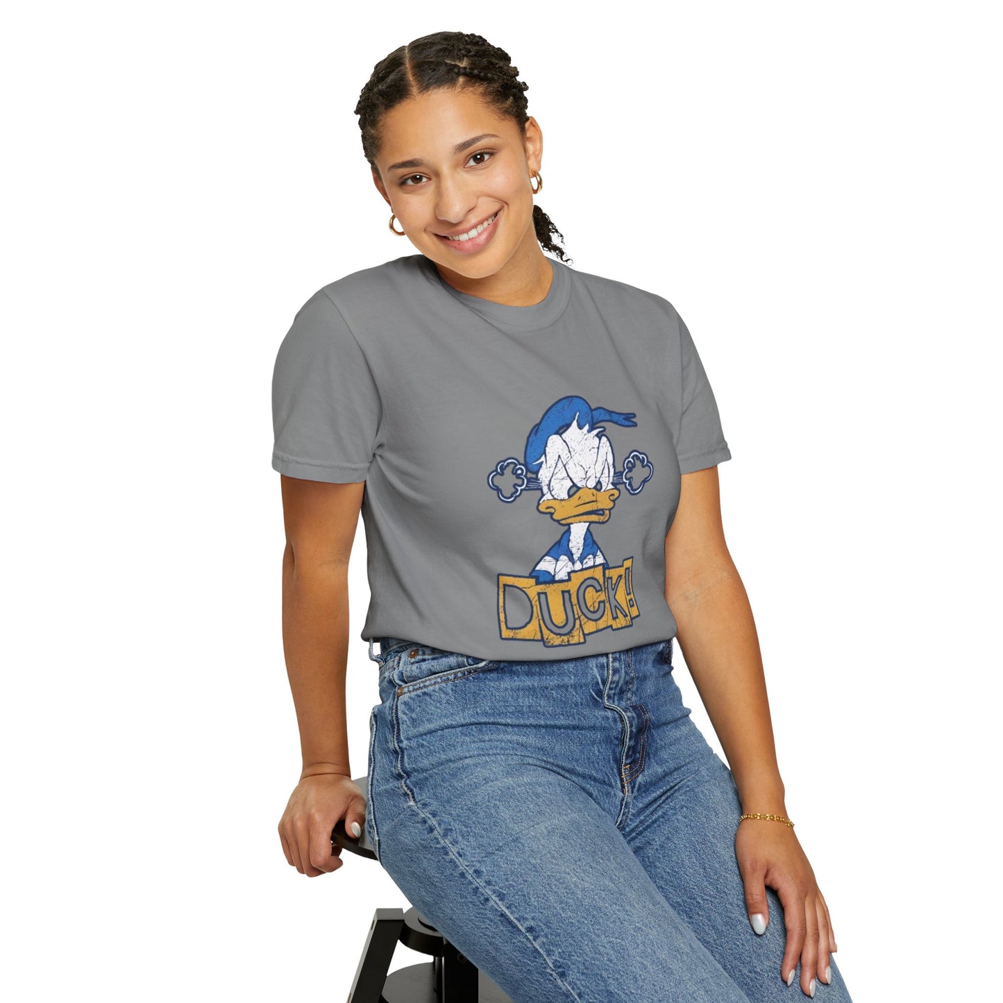 Cartoon Funny Duck Graphic T-Shirt