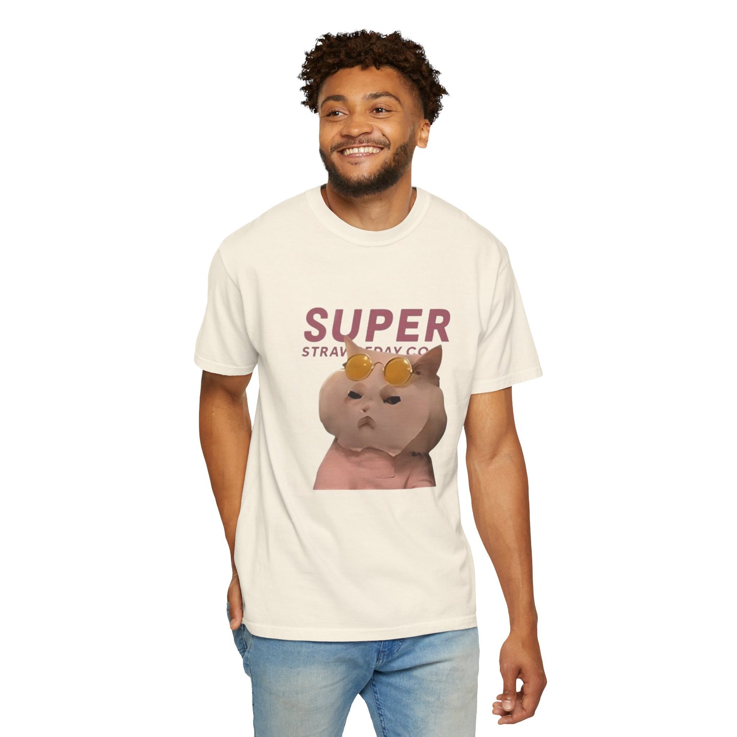 Cartoon Funny Meow Unisex T-Shirt