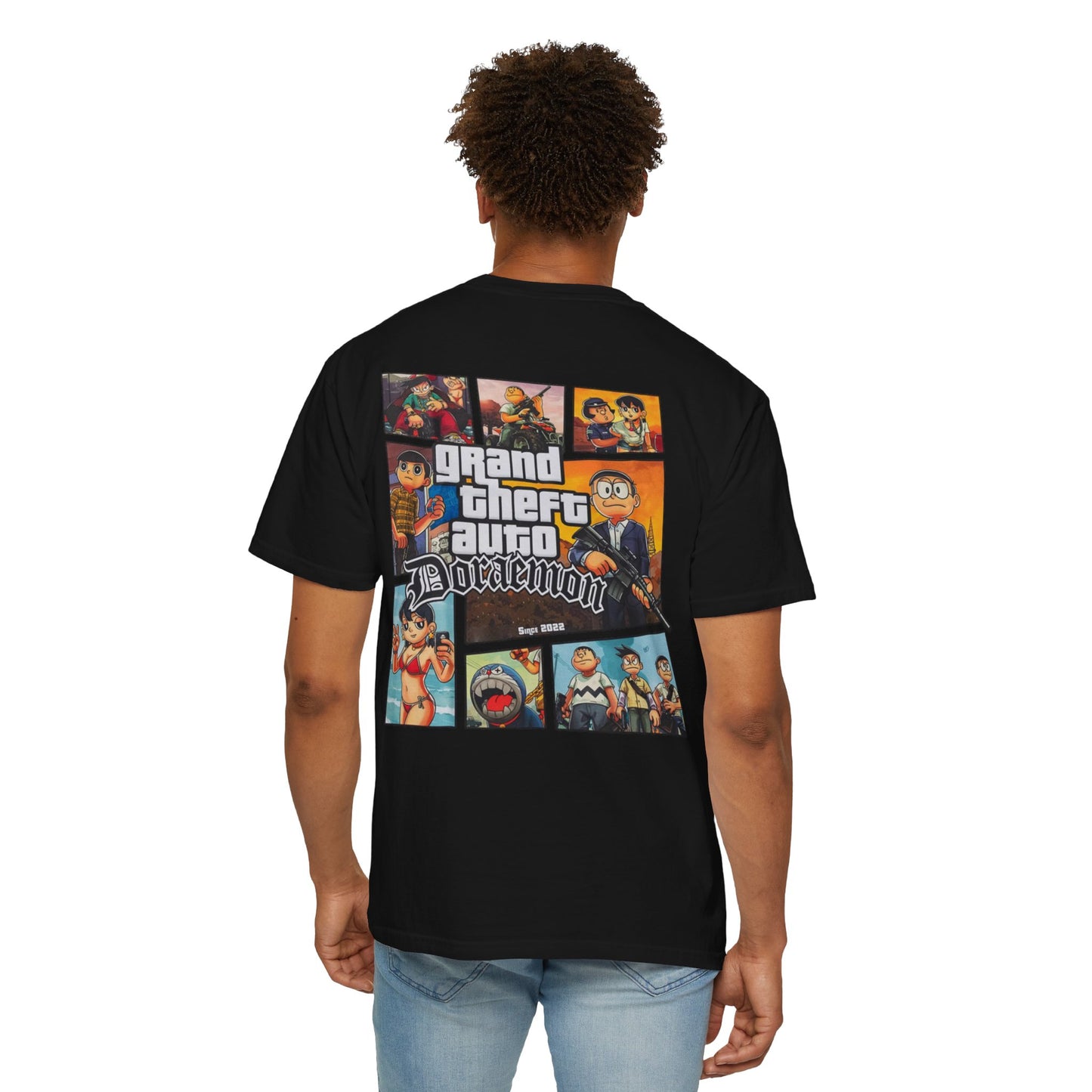 Cartoon GTA & Doraemon Unisex T-Shirt
