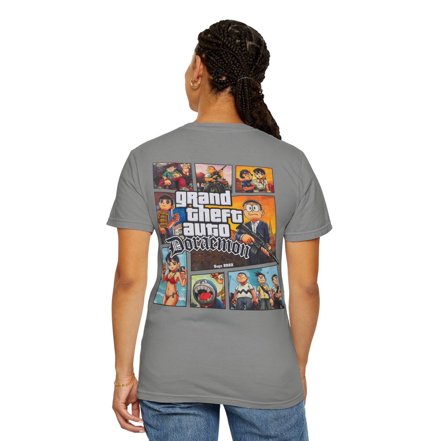 Cartoon GTA & Doraemon Unisex T-Shirt