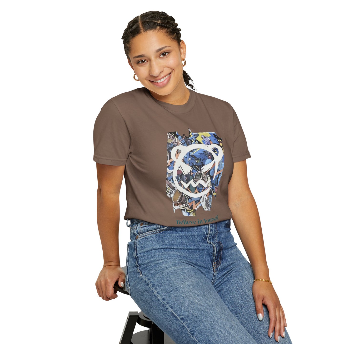 Cartoon Motivational Graphic T-shirt
