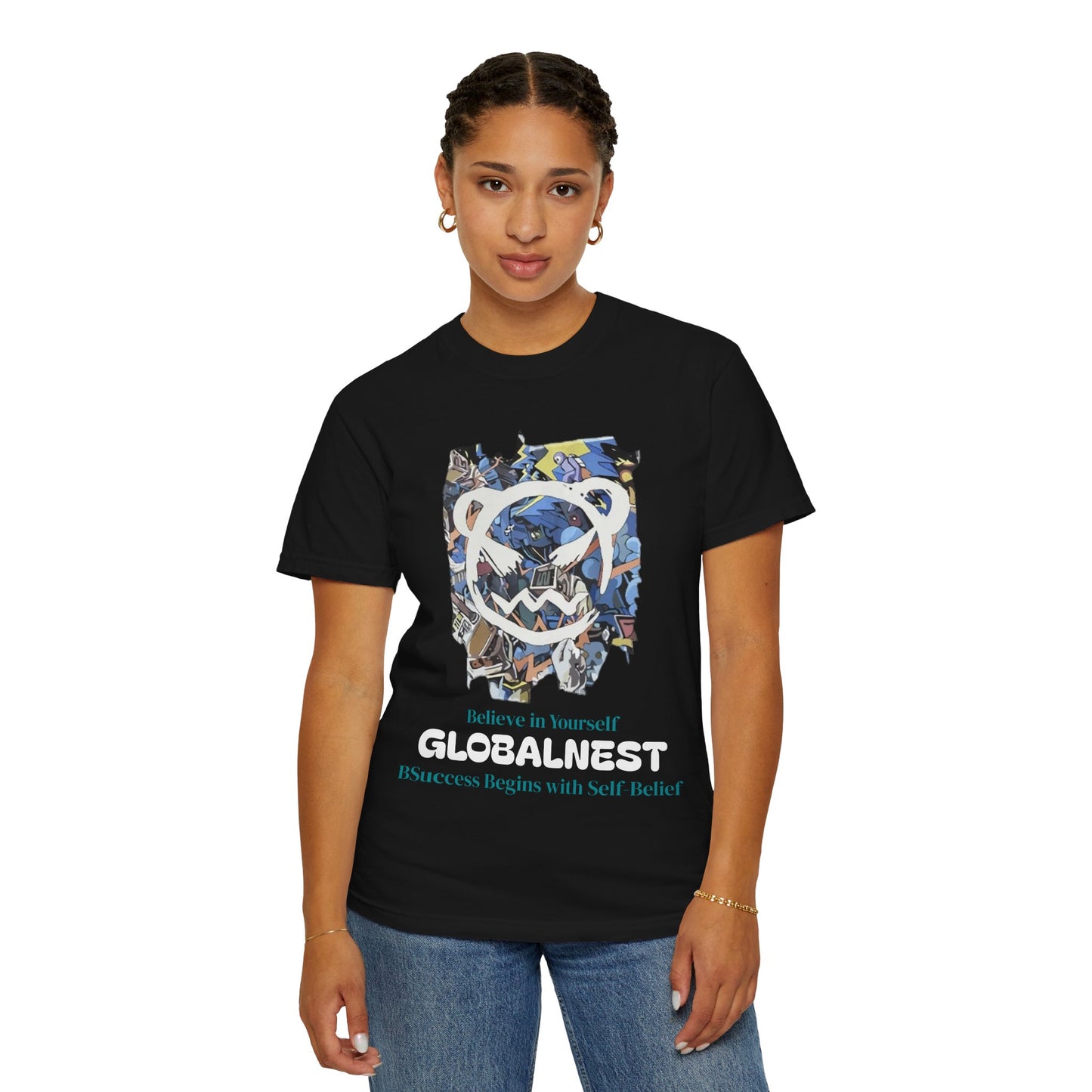 Cartoon Motivational Graphic T-shirt