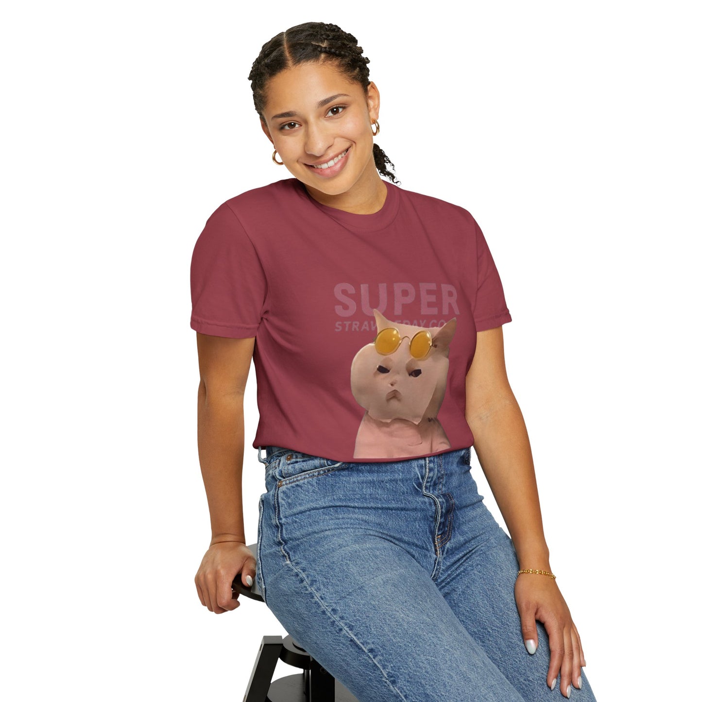 Cartoon Funny Meow Unisex T-Shirt