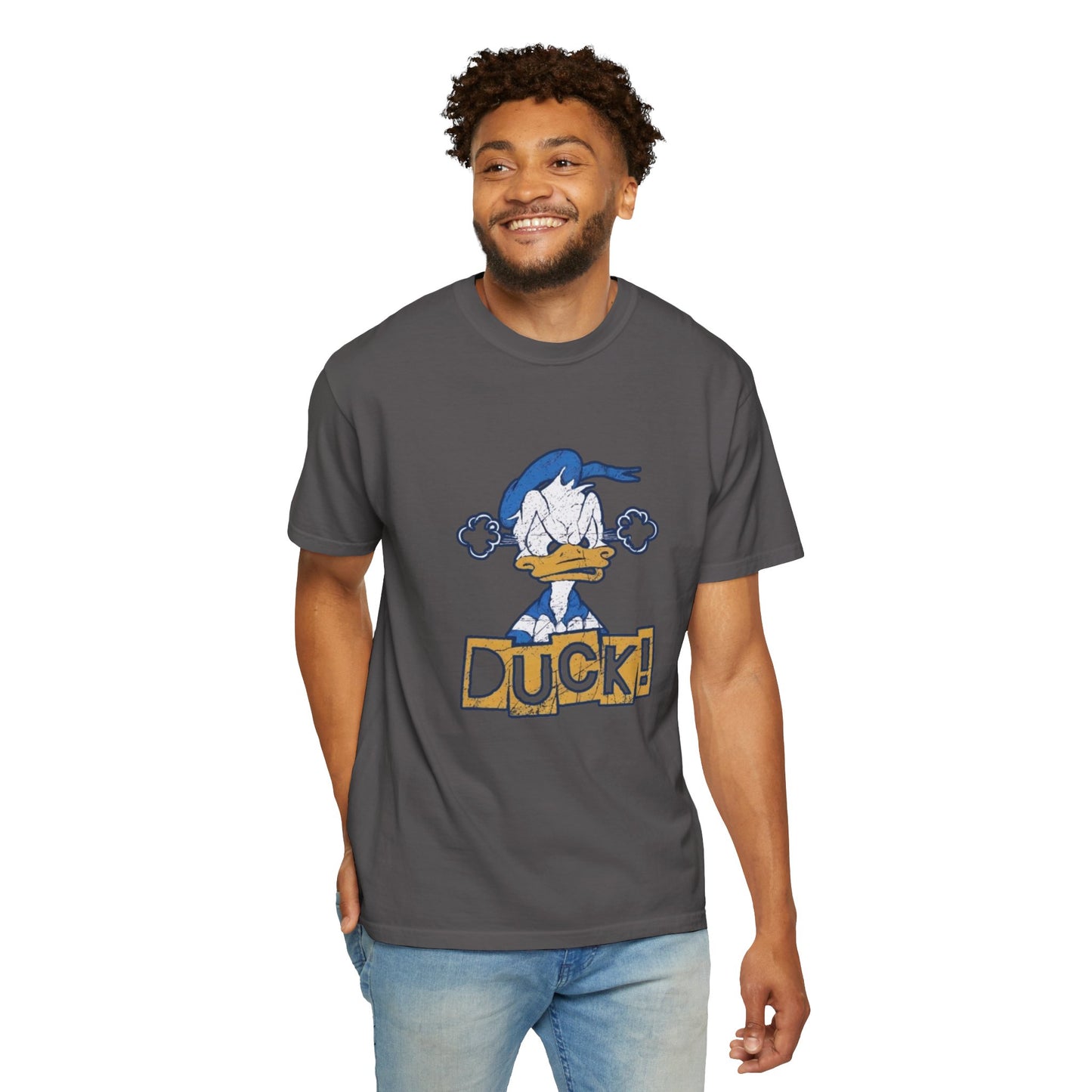 Cartoon Funny Duck Graphic T-Shirt