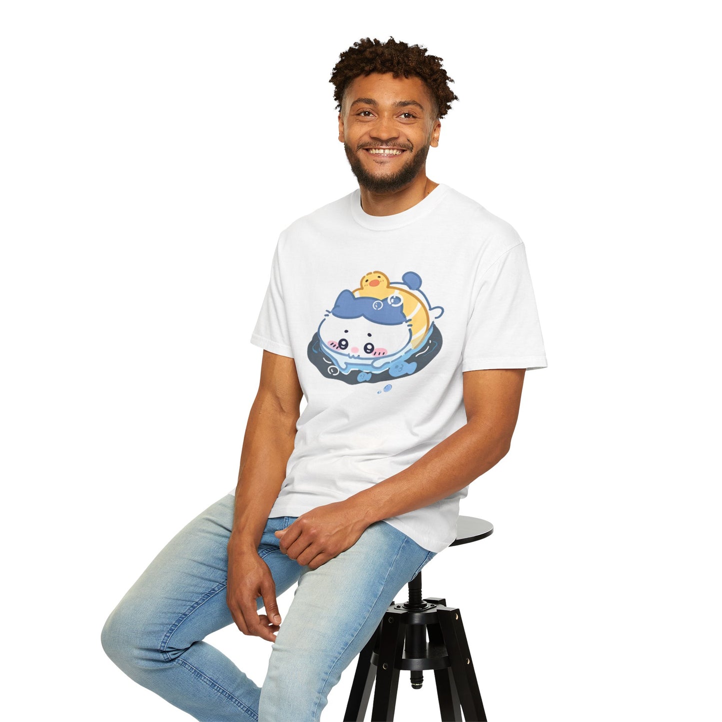 Cartoon Cute Meow Unisex T-Shirt