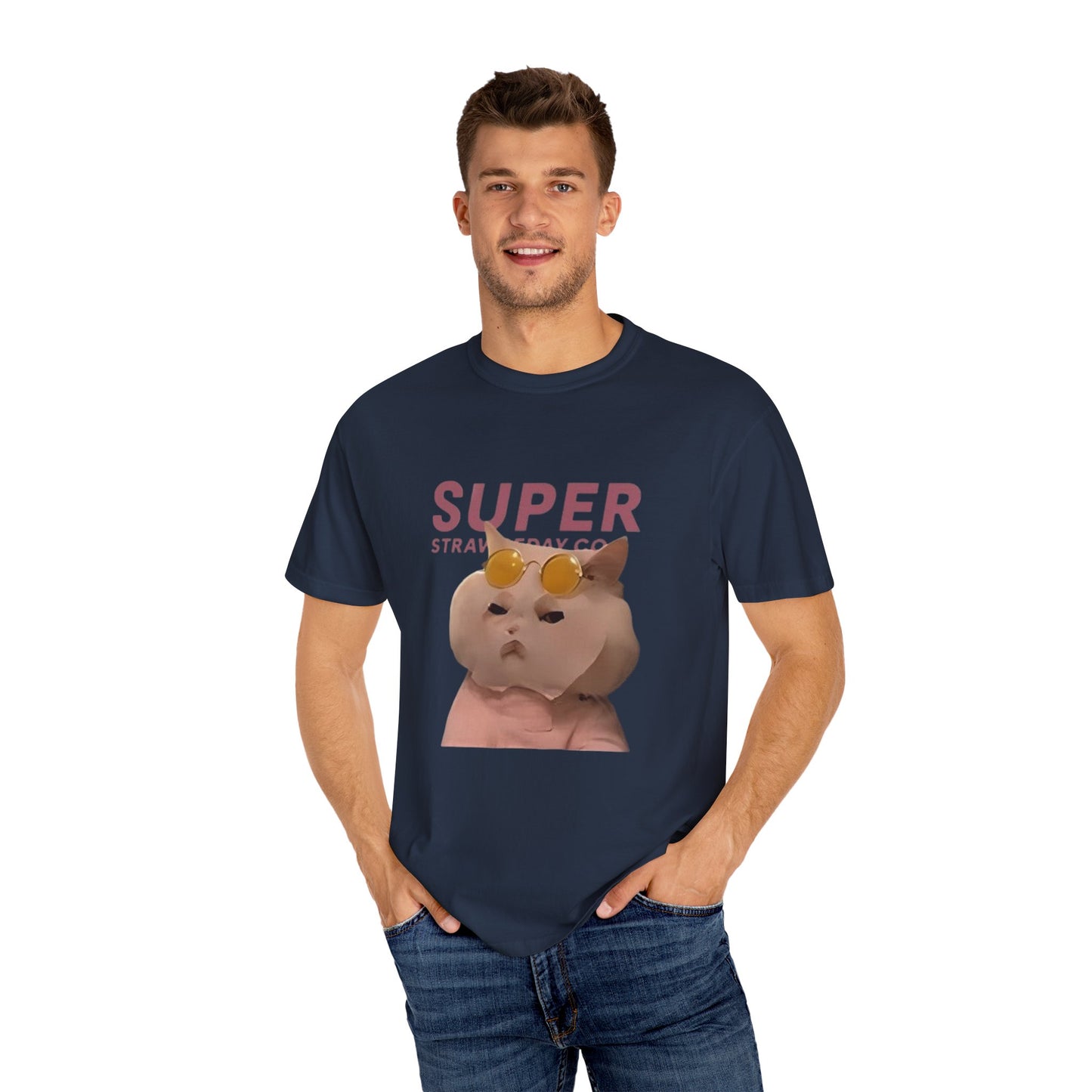 Cartoon Funny Meow Unisex T-Shirt