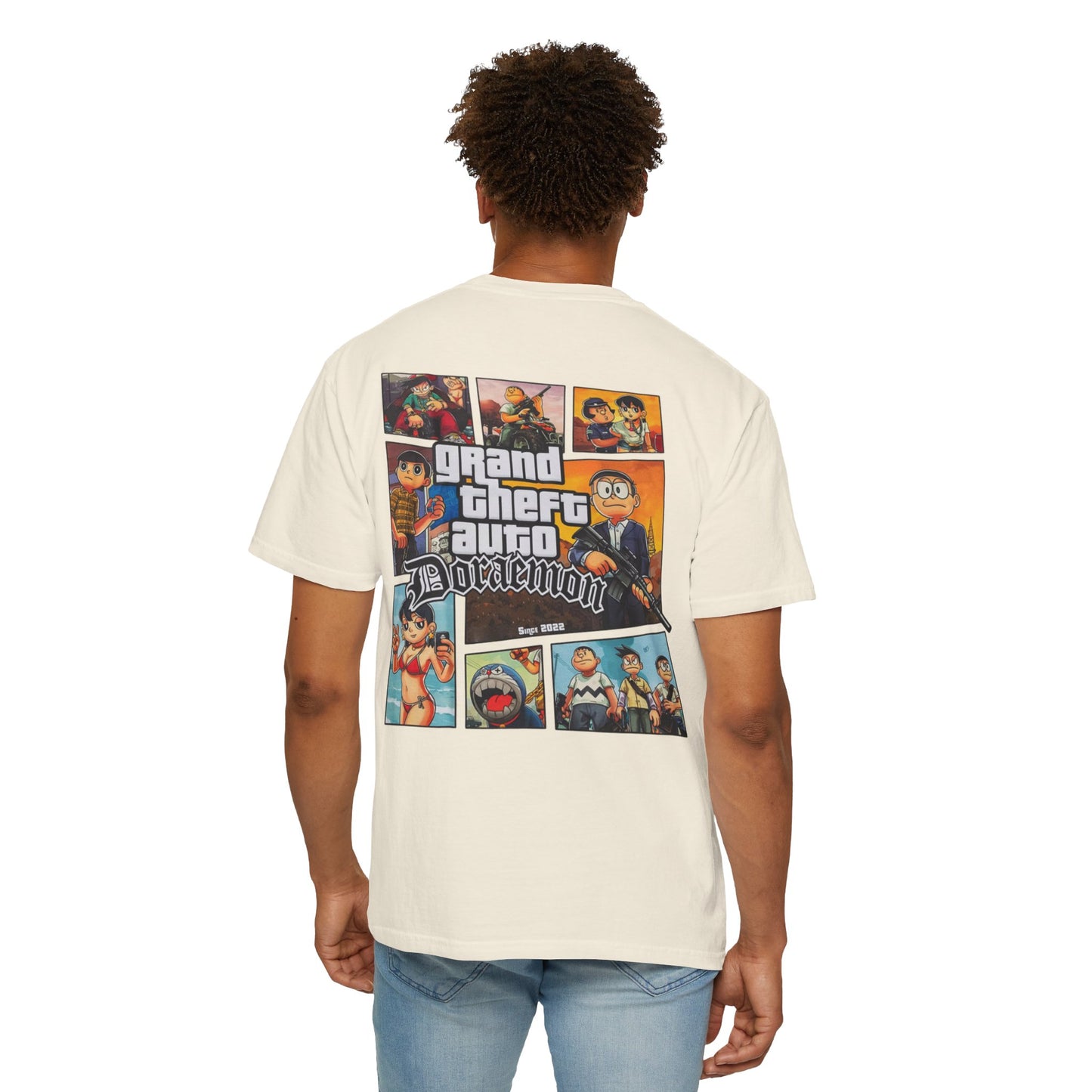 Cartoon GTA & Doraemon Unisex T-Shirt