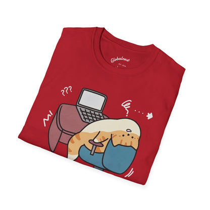 Cartoon Cozy Cat Unisex T-Shirt