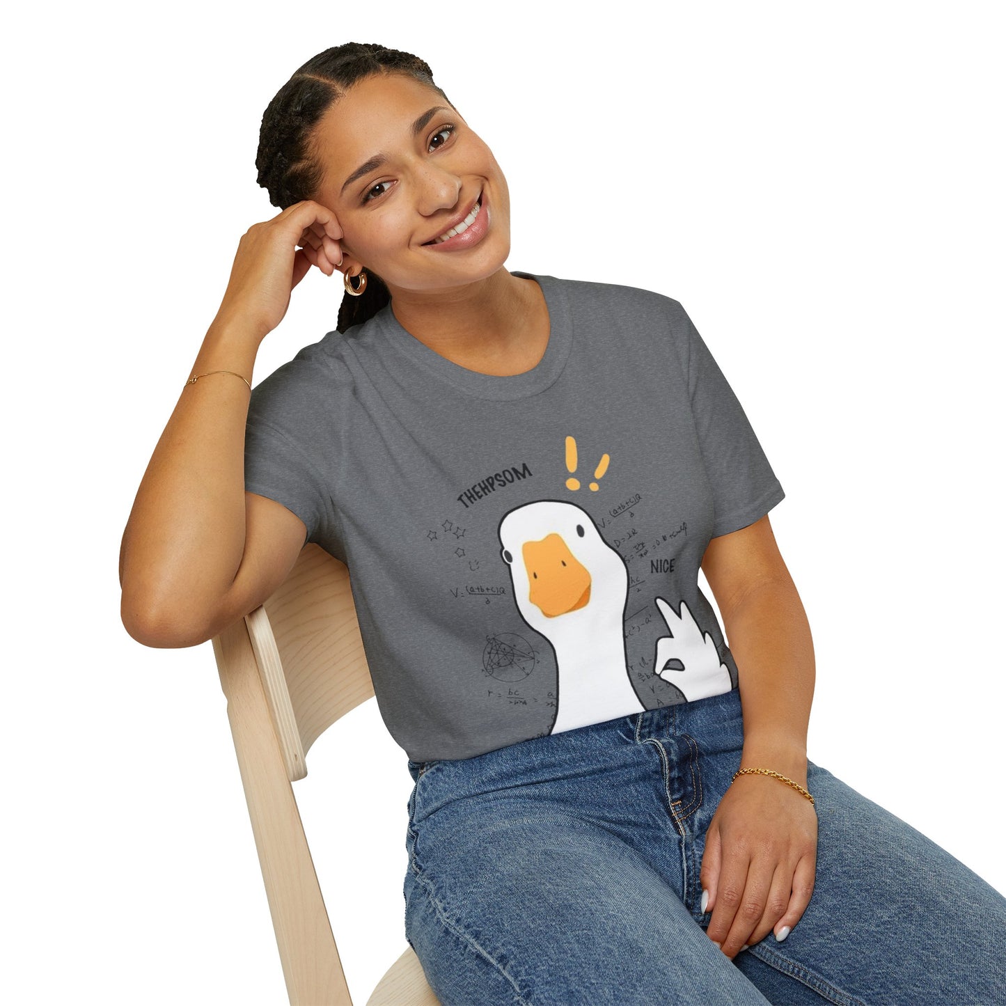 Cartoon Quirky Goose Unisex T-Shirt