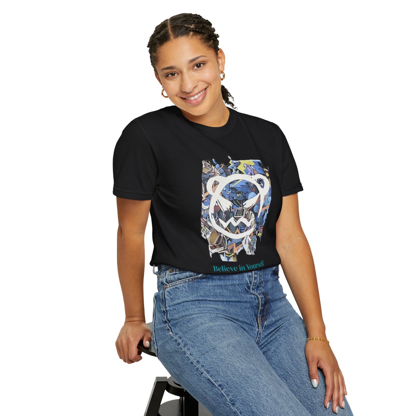 Cartoon Motivational Graphic T-shirt