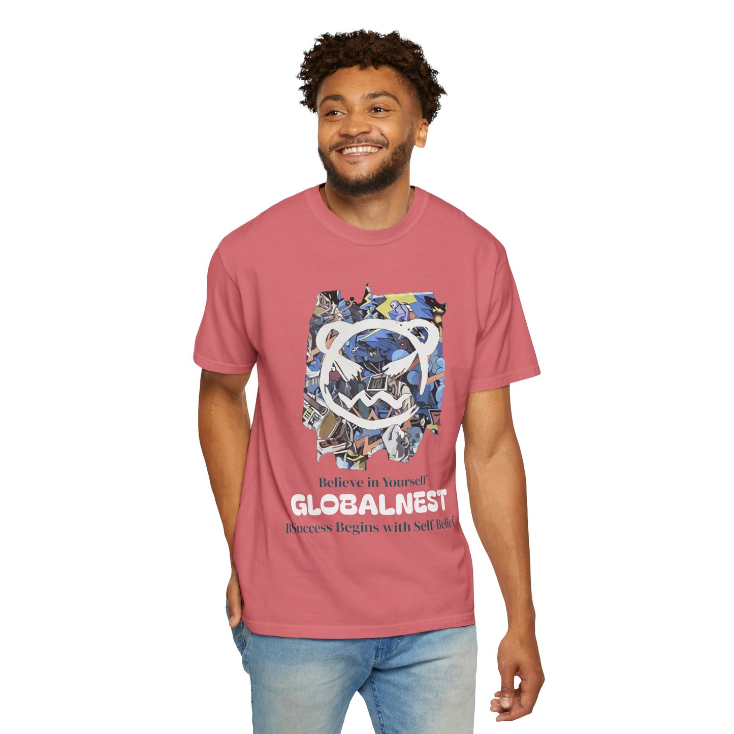 Cartoon Motivational Graphic T-shirt